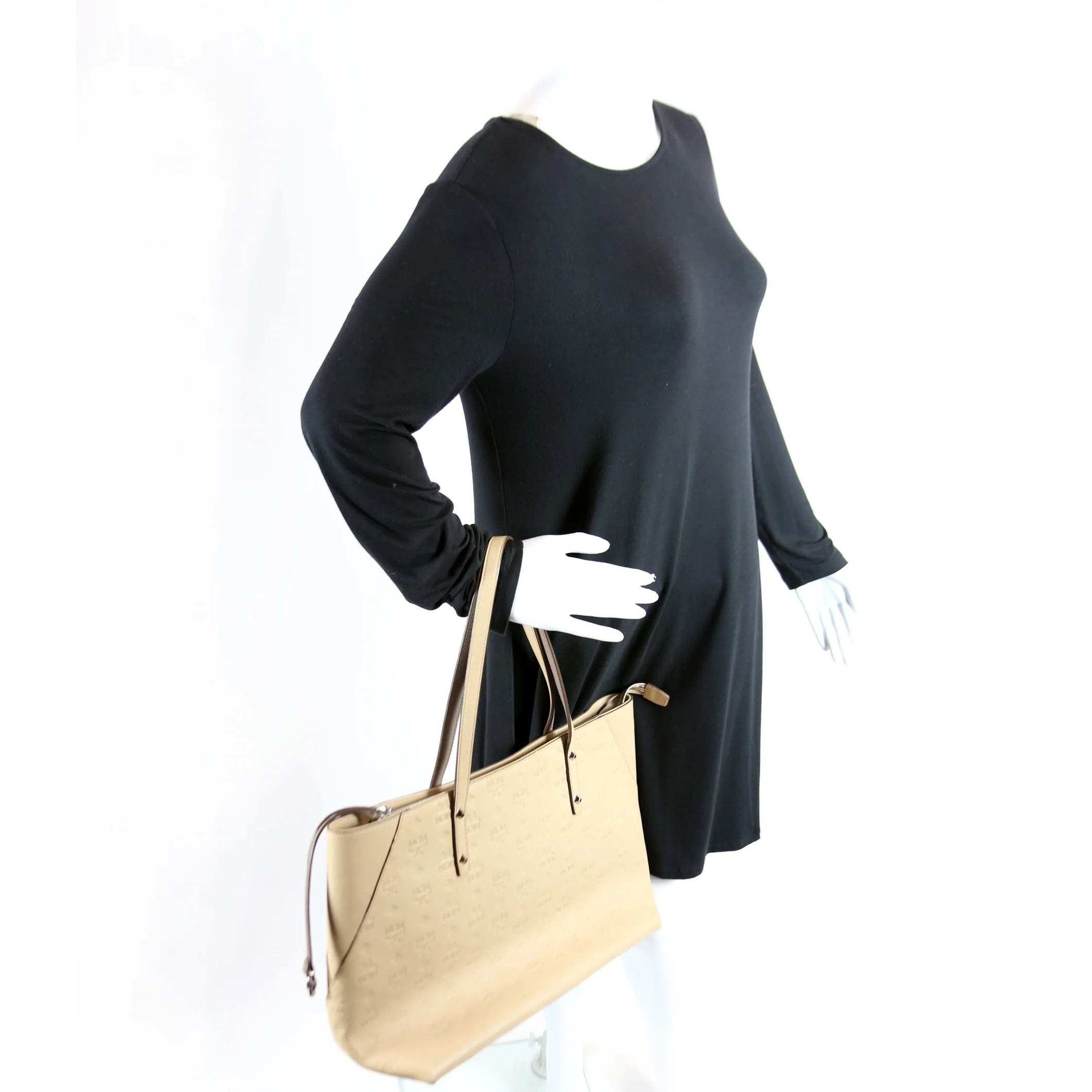 Klara Medium Shopper Tote Ottomar Calfskin Tan - Image 10