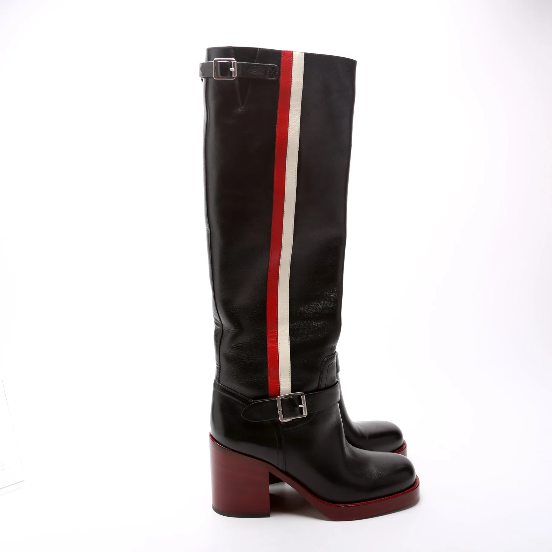 Knee High Leather Boots Size 38 - Image 3