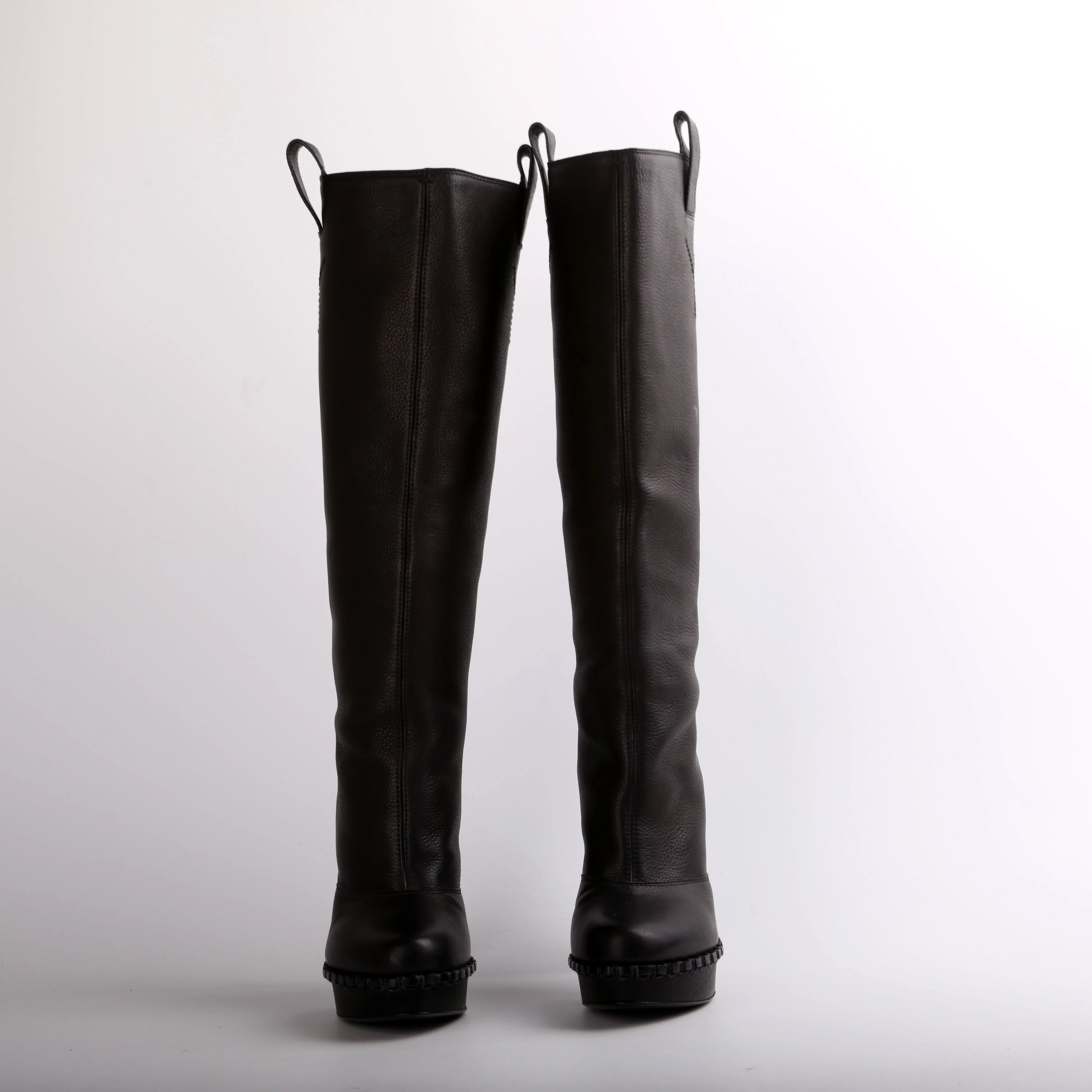 Knee High Leather Boots Size 38 - Image 2