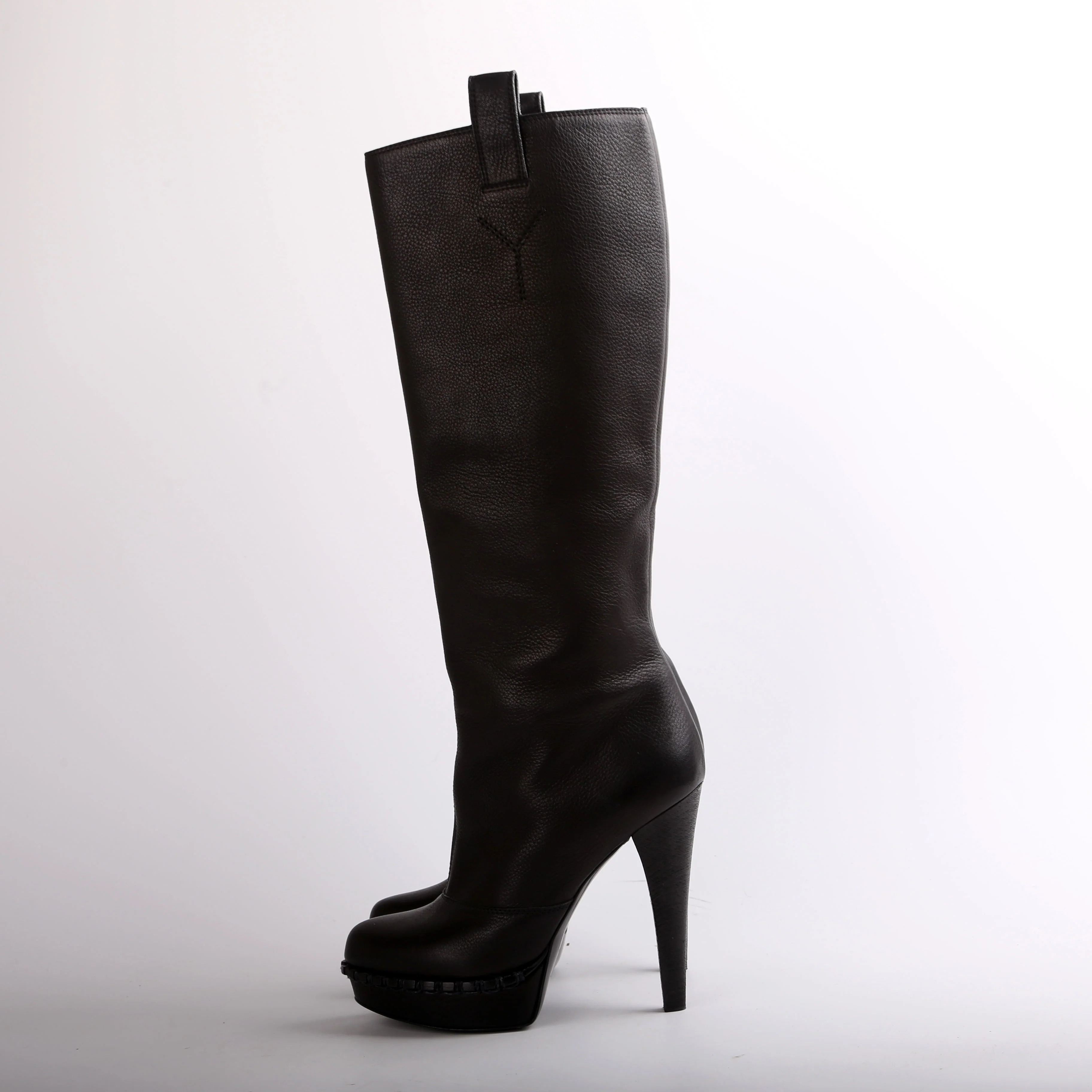 Knee High Leather Boots Size 38 - Image 5