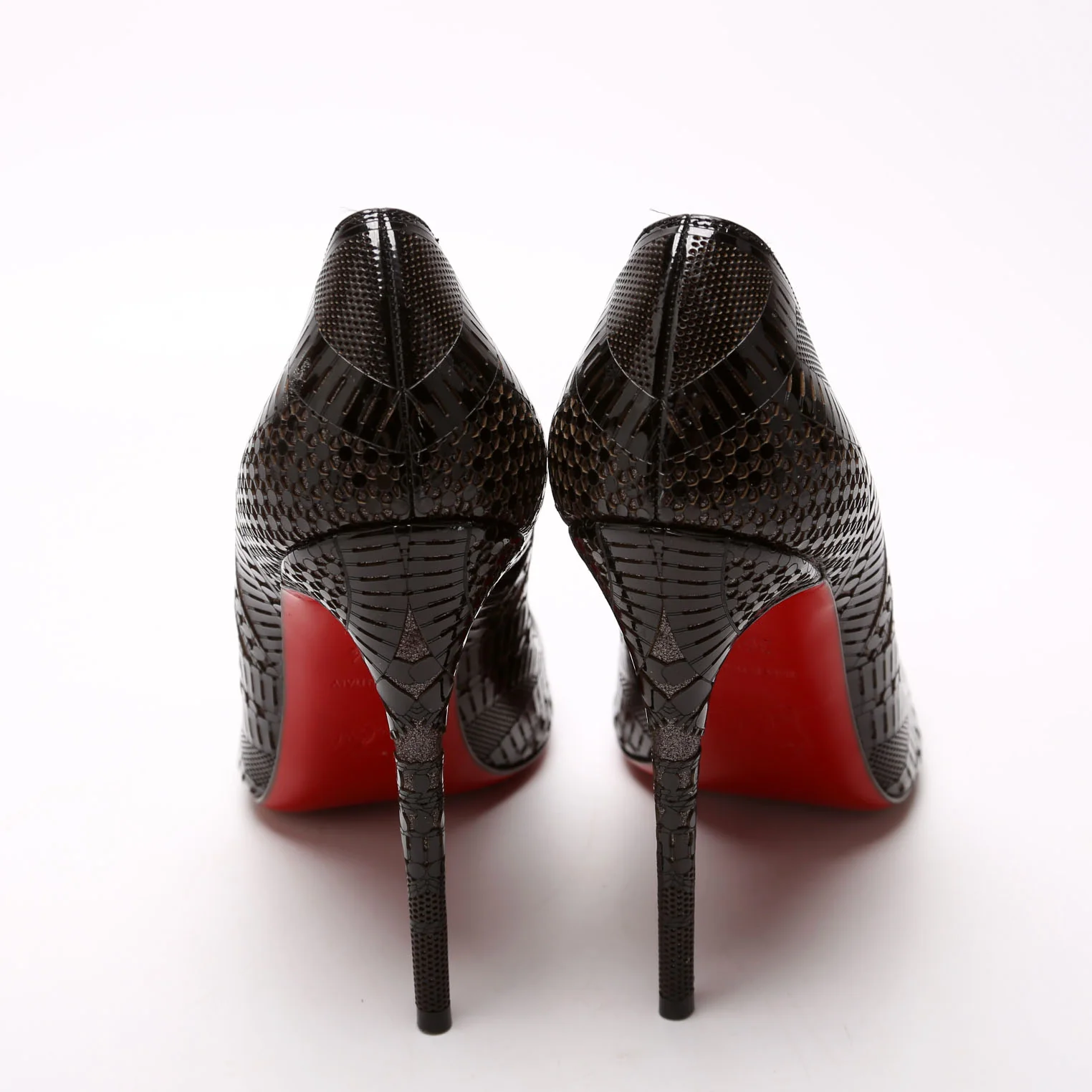 Kristali 120 Pumps Size 36.5 Black/Brown - Image 4