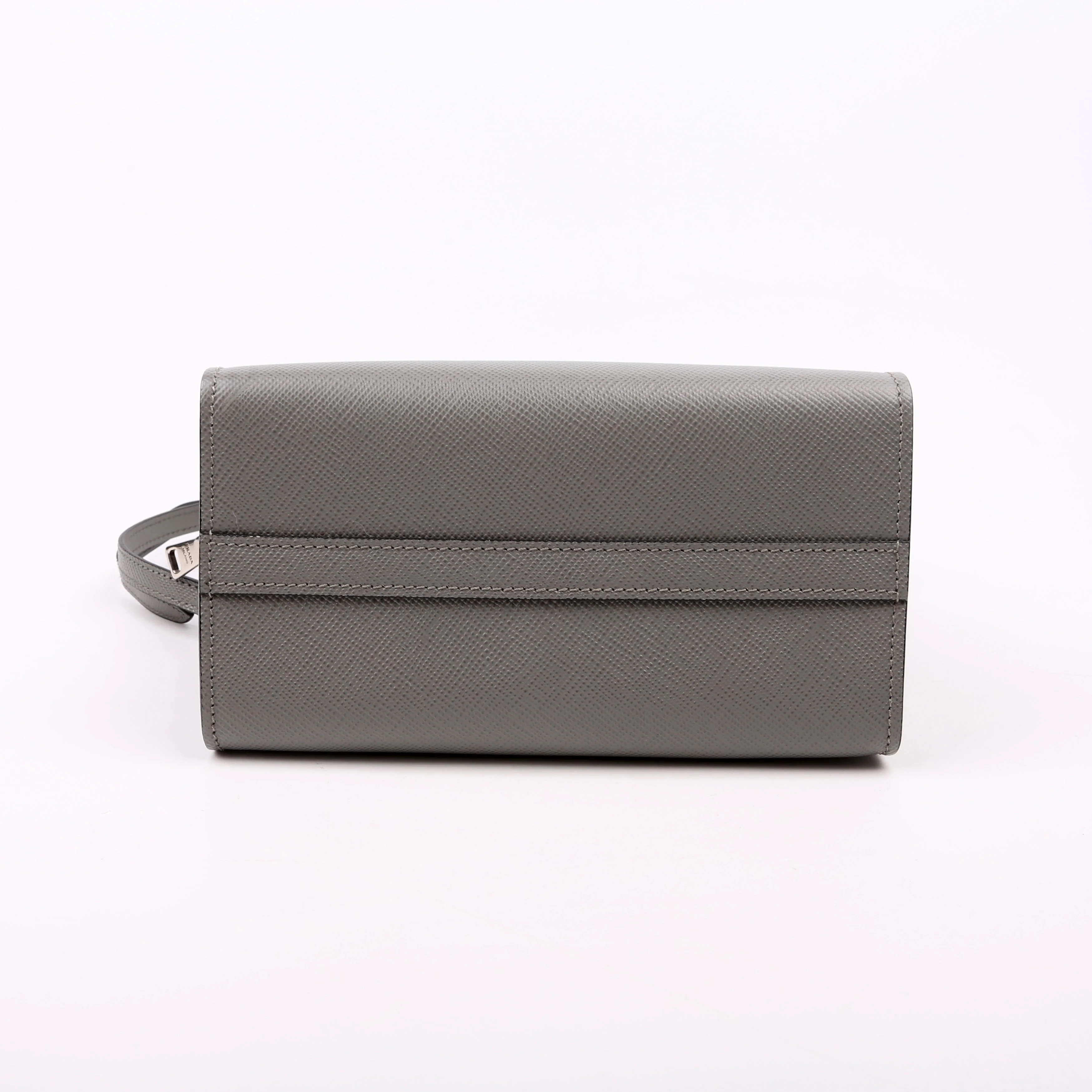 Kristen Saffiano Satchel Grey - Image 4