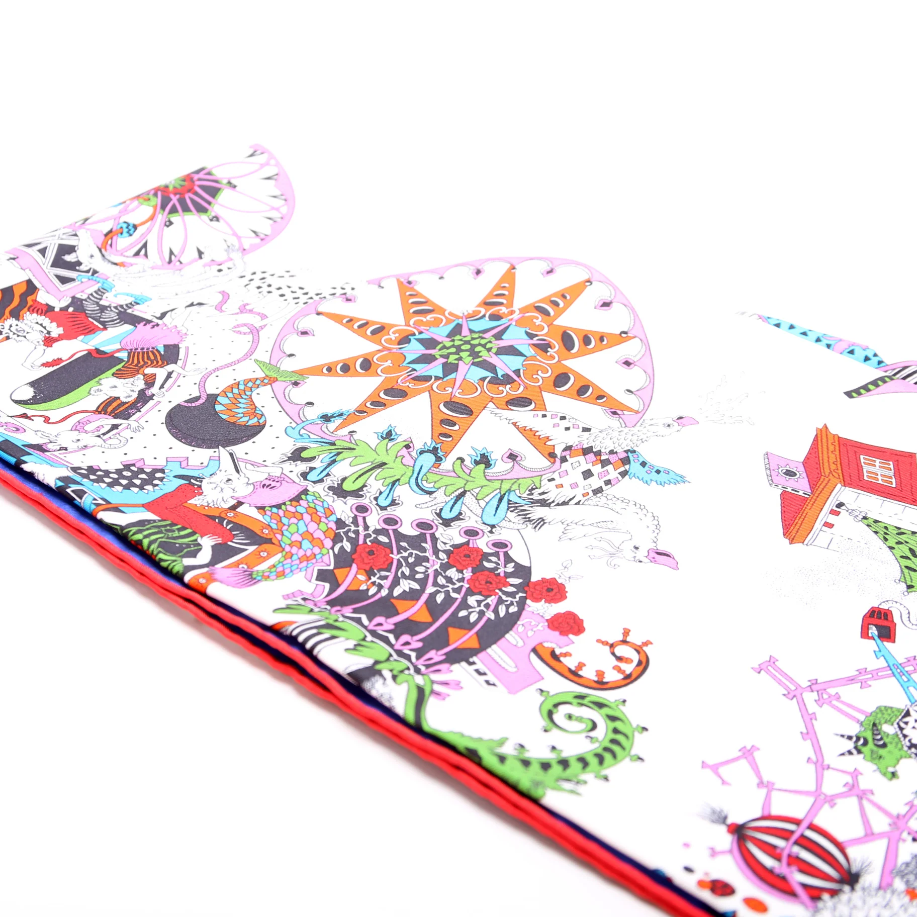 La Folle Parade Silk Scarf 90CM - Image 5