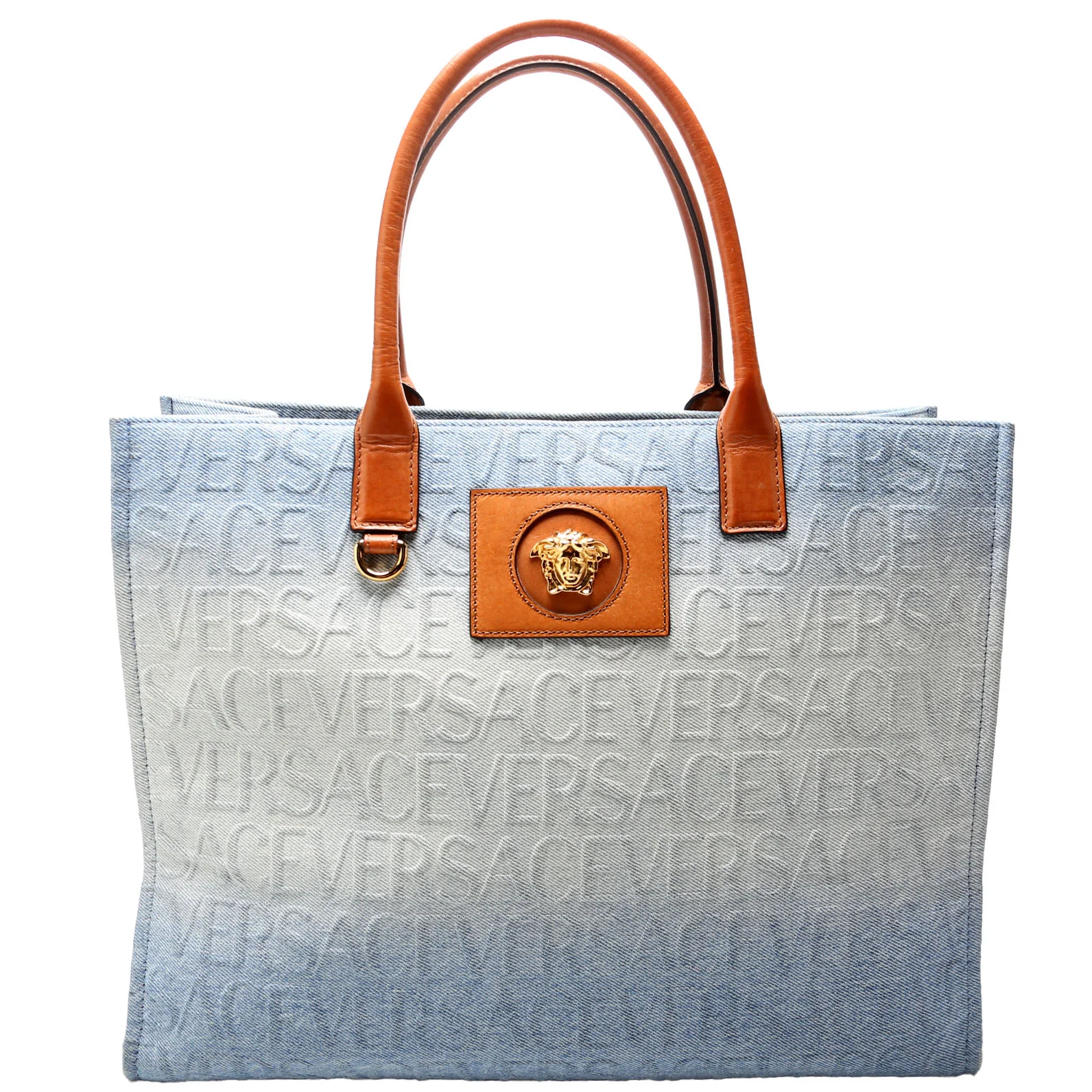 La Medusa Large Ombre Denim Tote