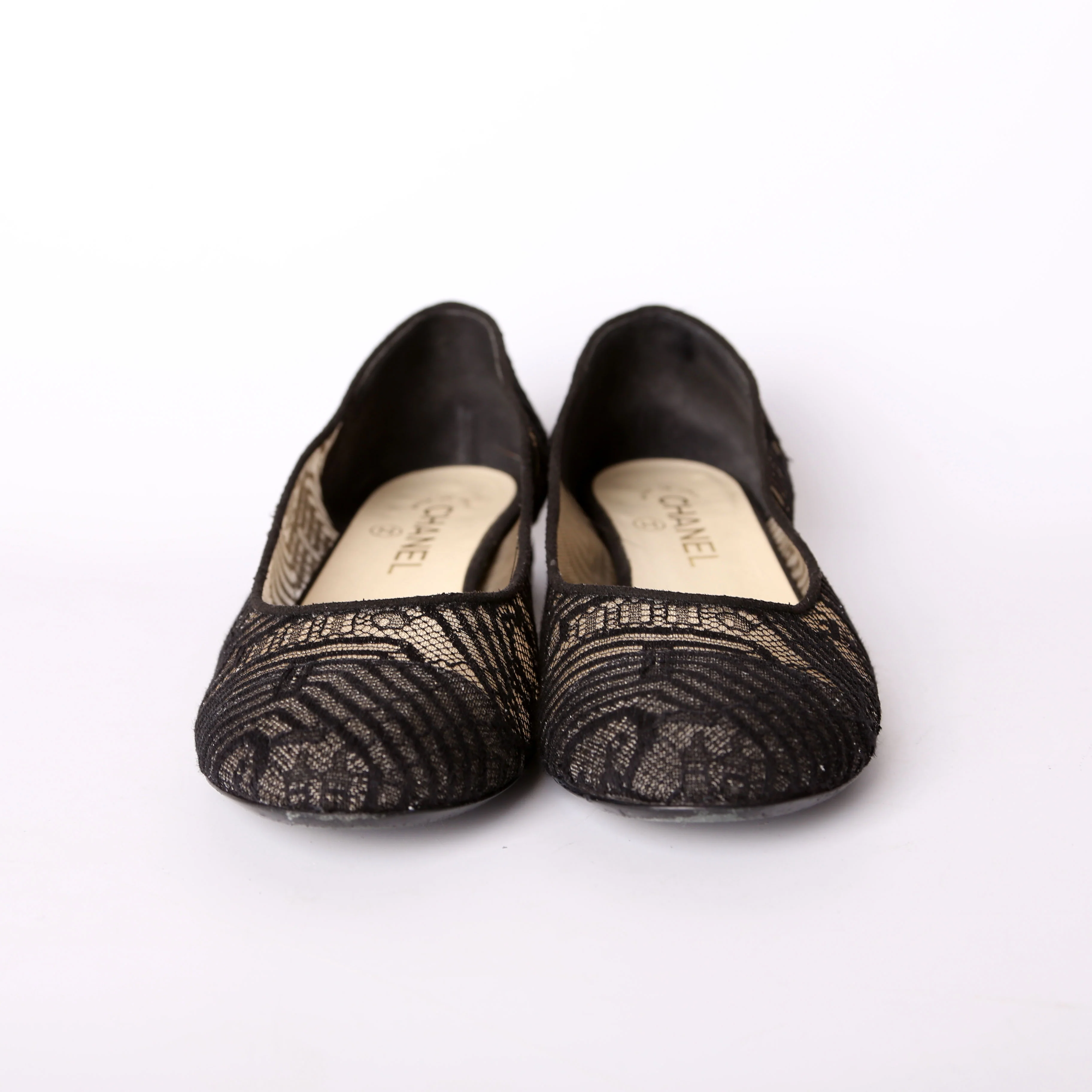 Lace Ballet Flats Size 39 - Image 2
