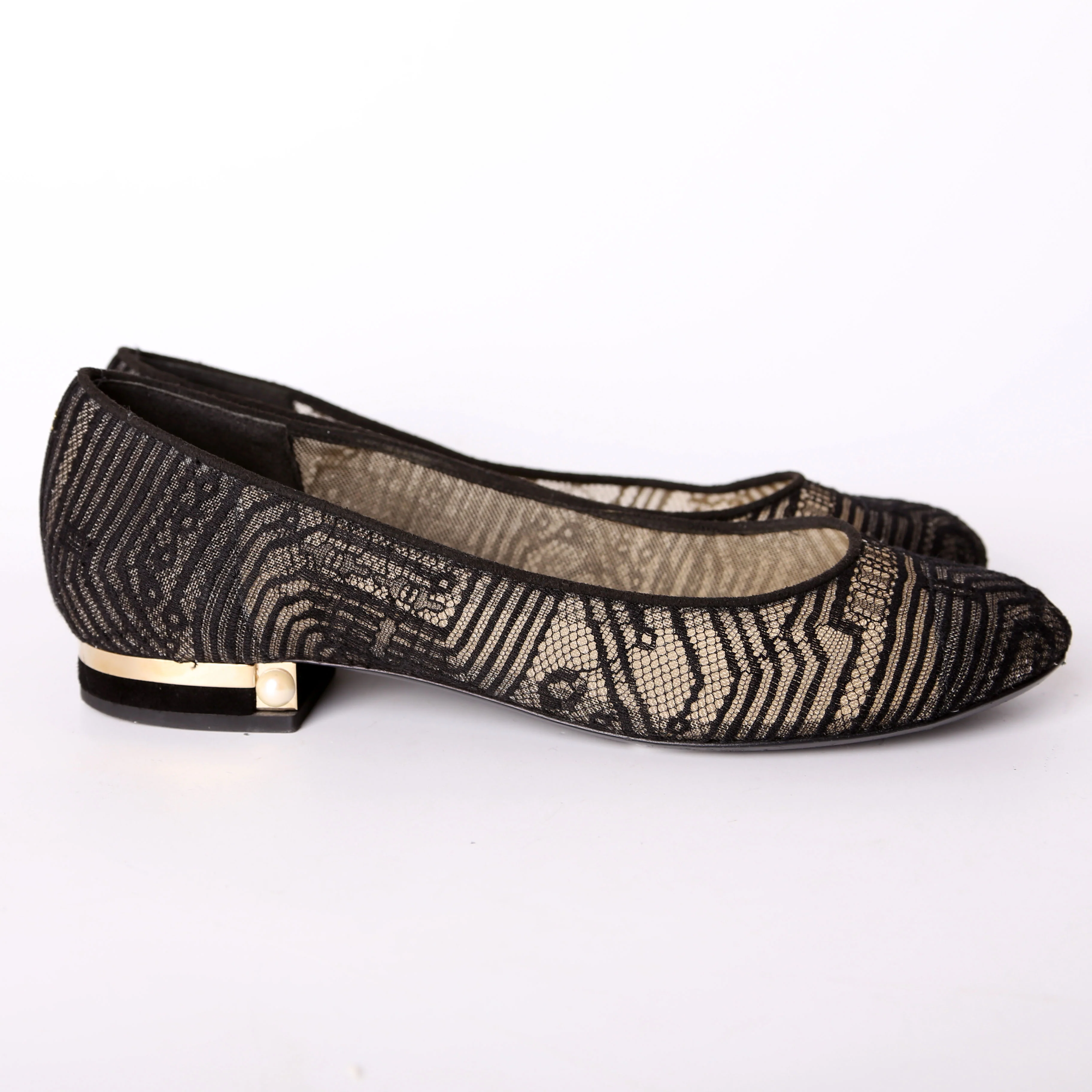 Lace Ballet Flats Size 39 - Image 3