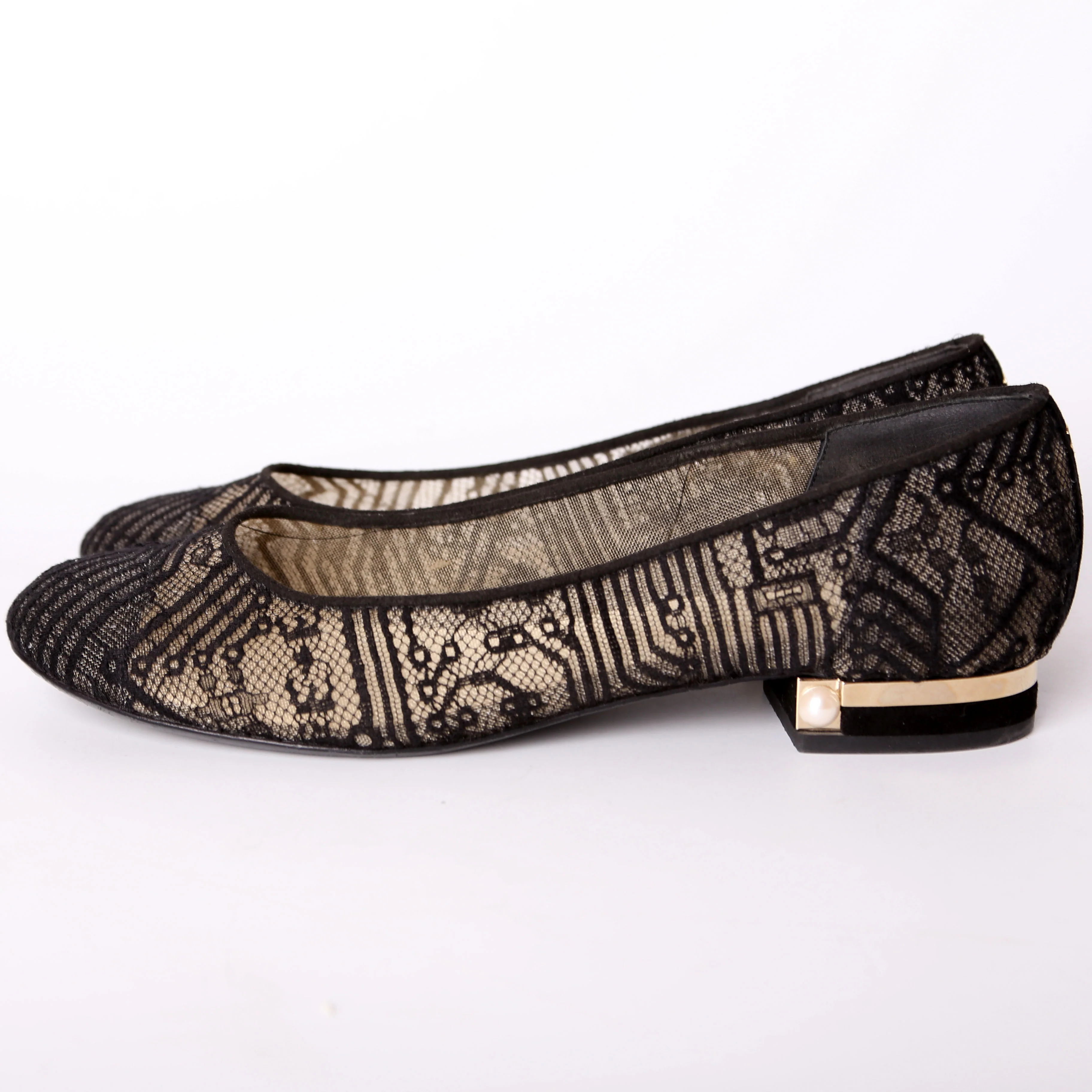 Lace Ballet Flats Size 39 - Image 5