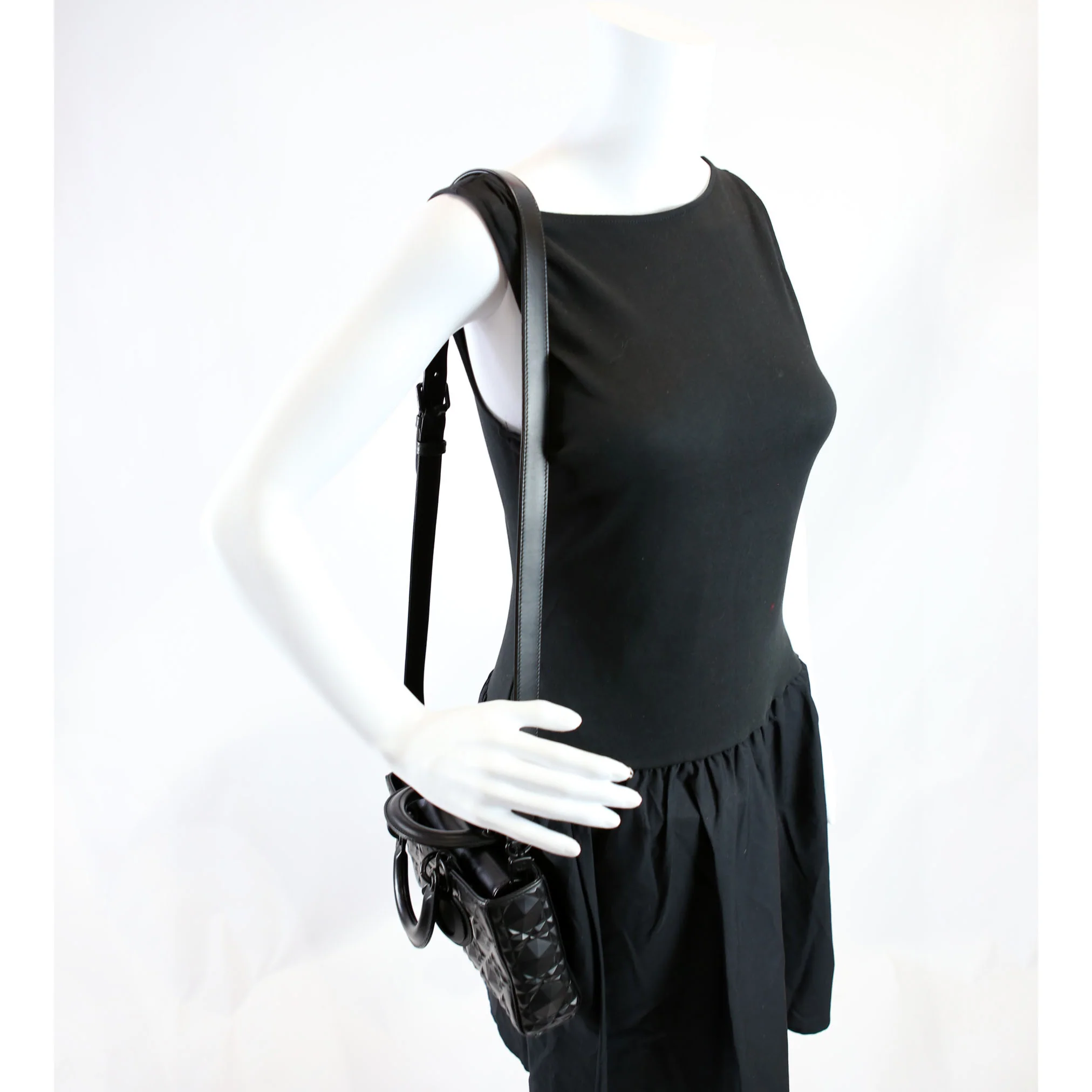 Lady D-Joy Medium Lambskin Black - Image 14