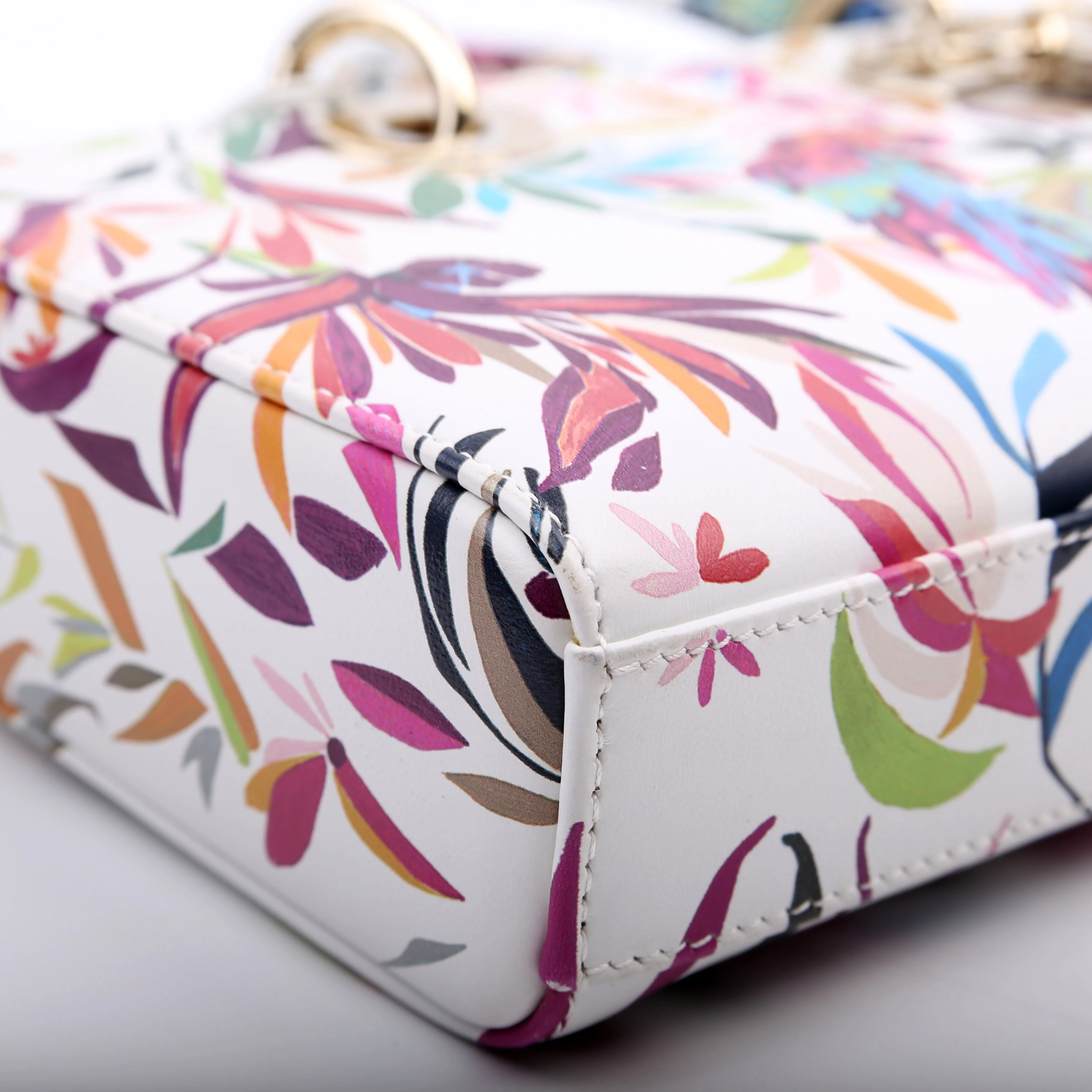 Lady D-Joy Medium Printed Leather Multicolor - Image 5