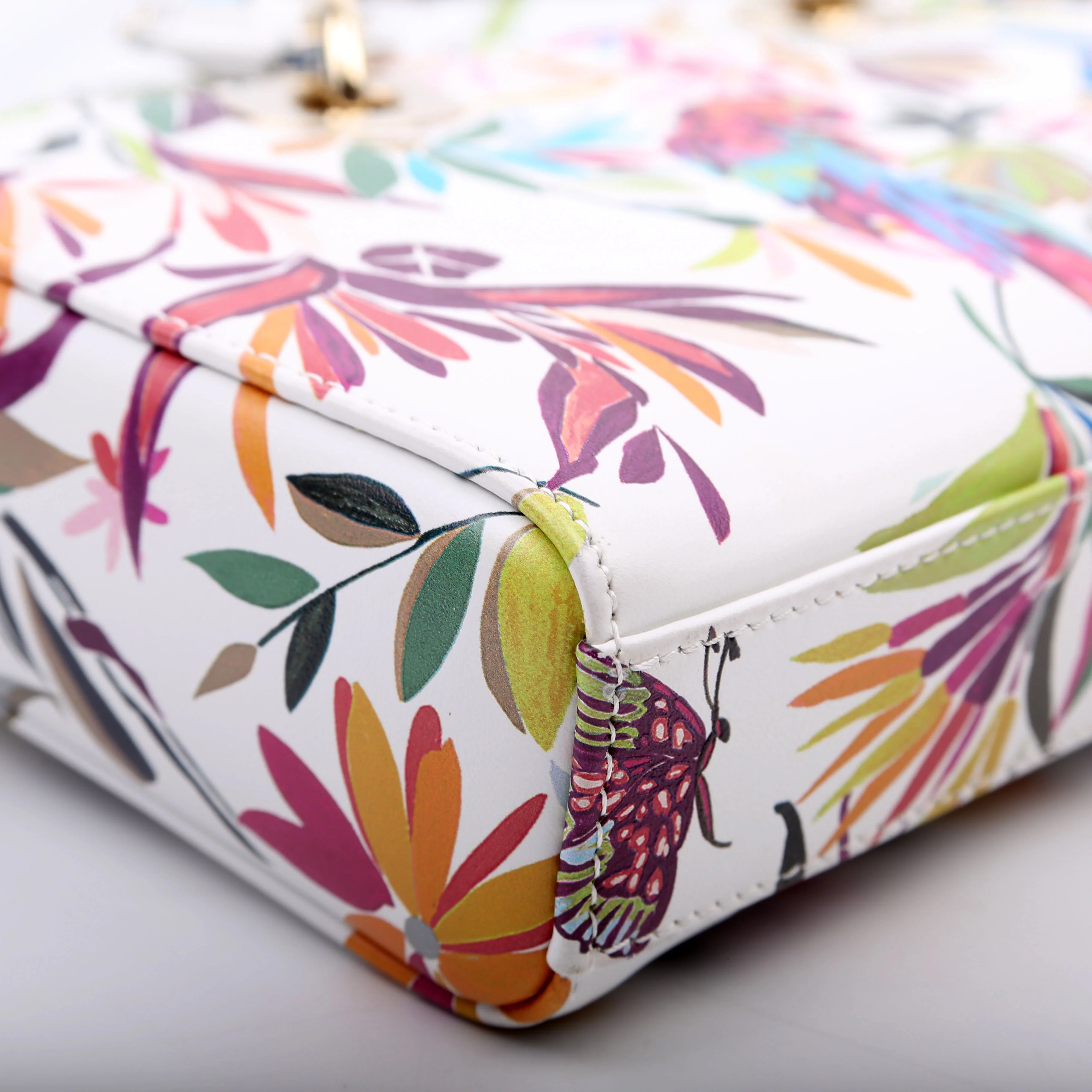 Lady D-Joy Medium Printed Leather Multicolor - Image 7
