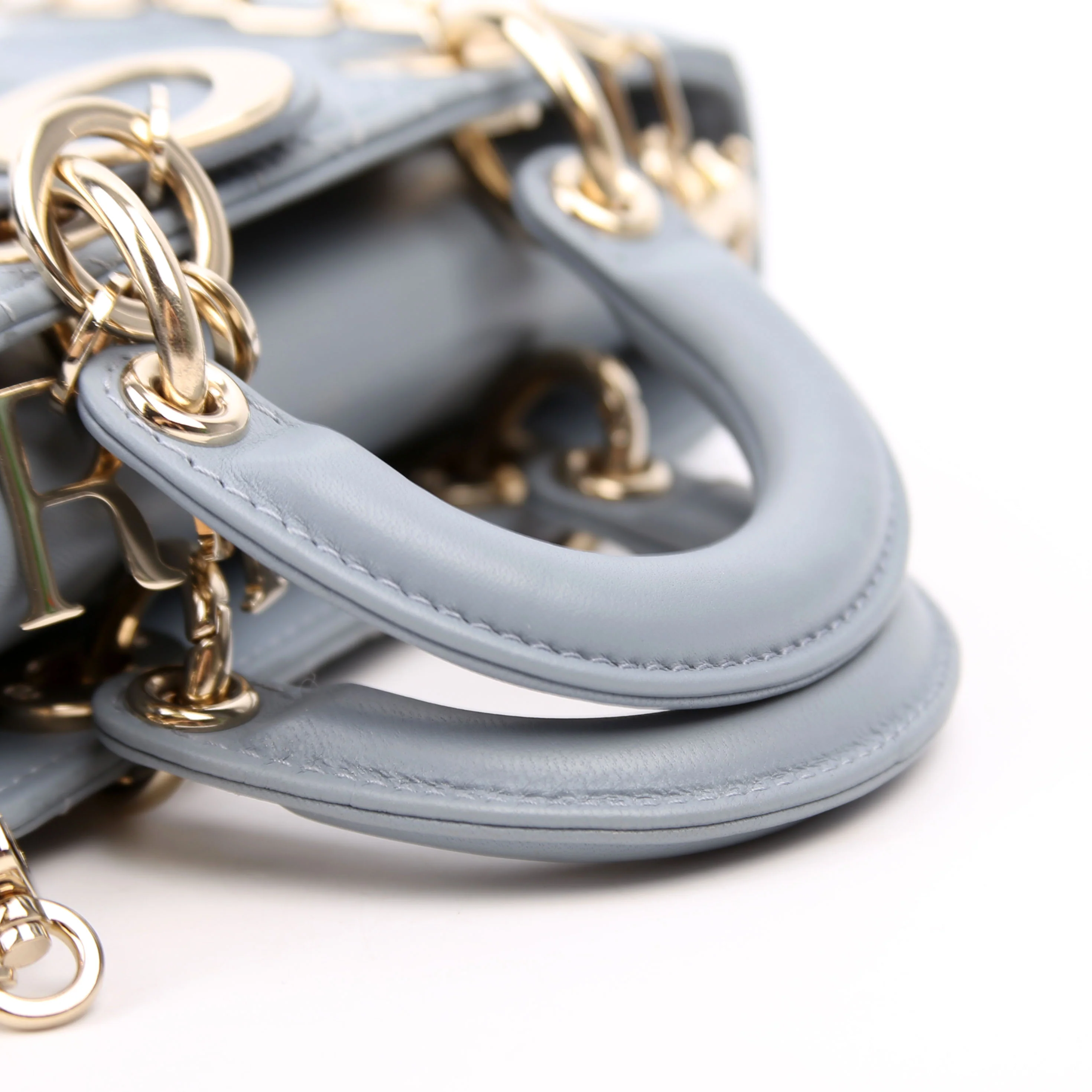 Lady D-Joy Micro Lambskin Blue - Image 11