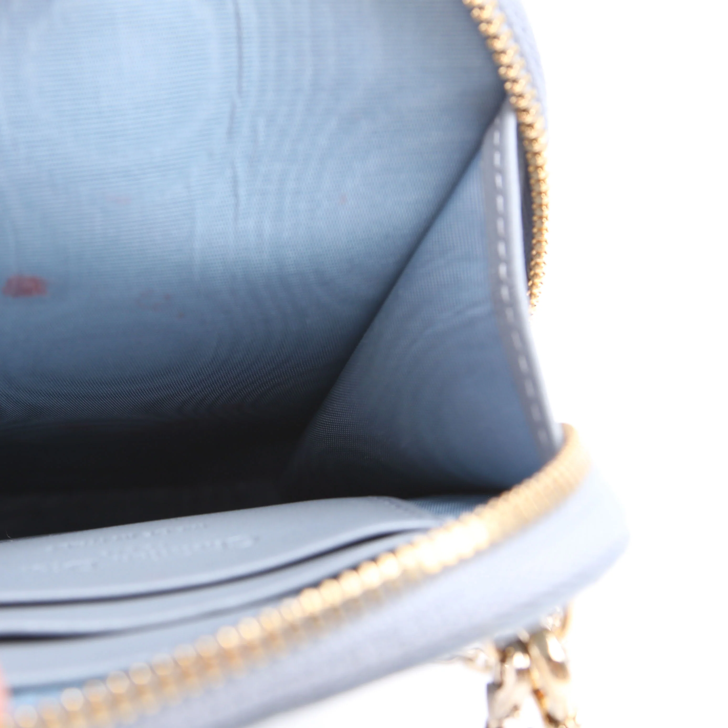 Lady Dior Call'In Dior Phone Holder Dioramour Lambskin Cannage Blue - Image 9