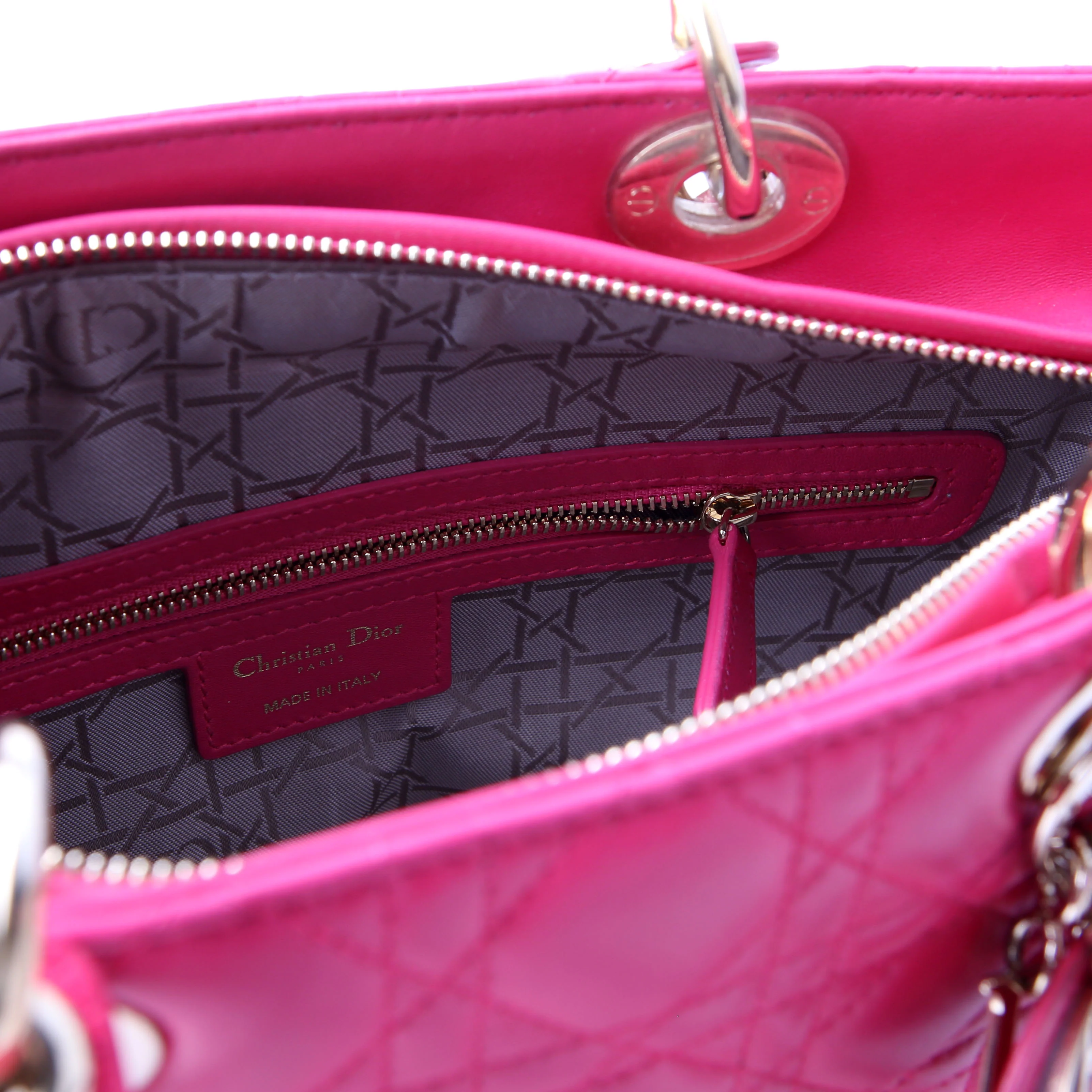 Lady Dior Large Lambskin Pink - Image 12