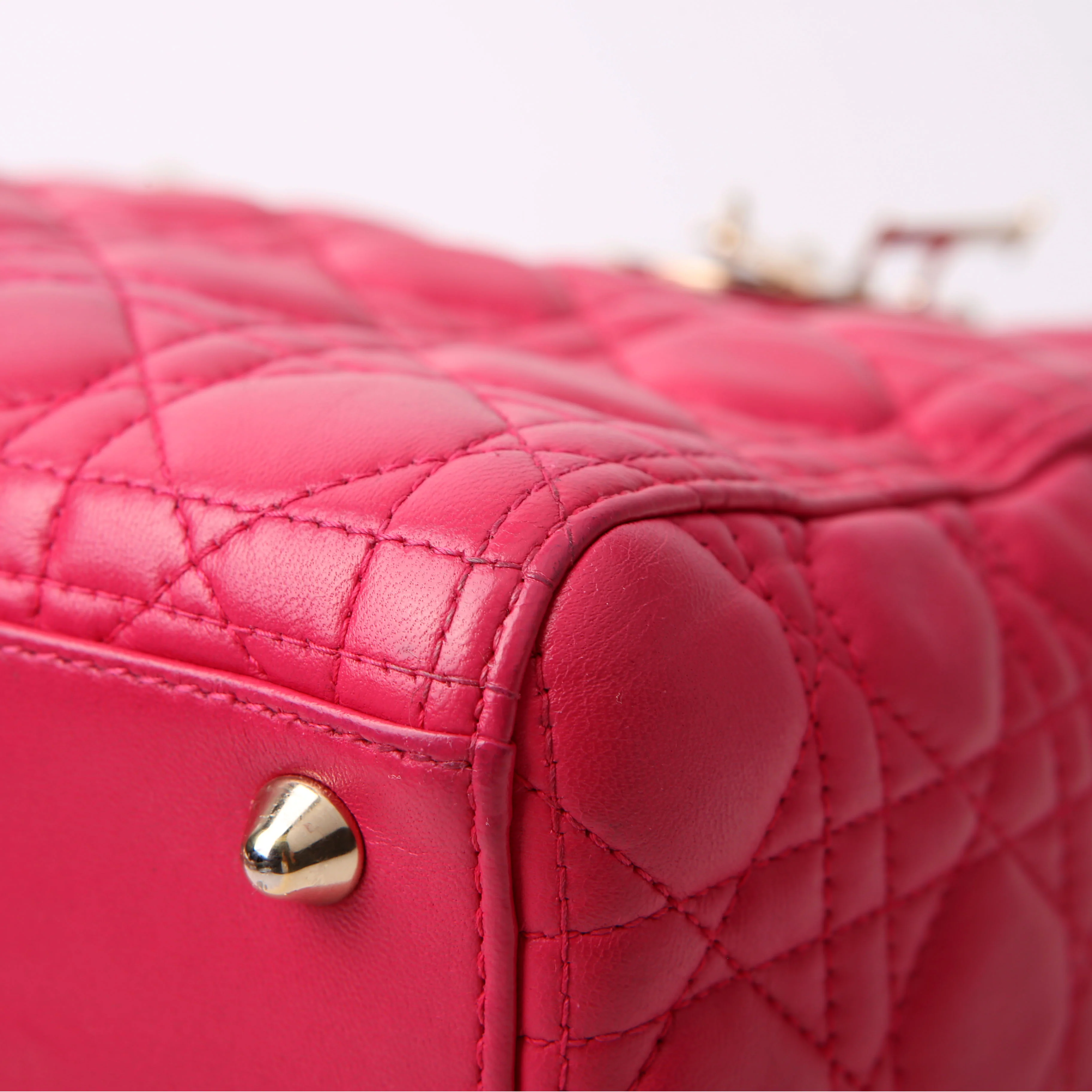 Lady Dior Large Lambskin Pink - Image 6