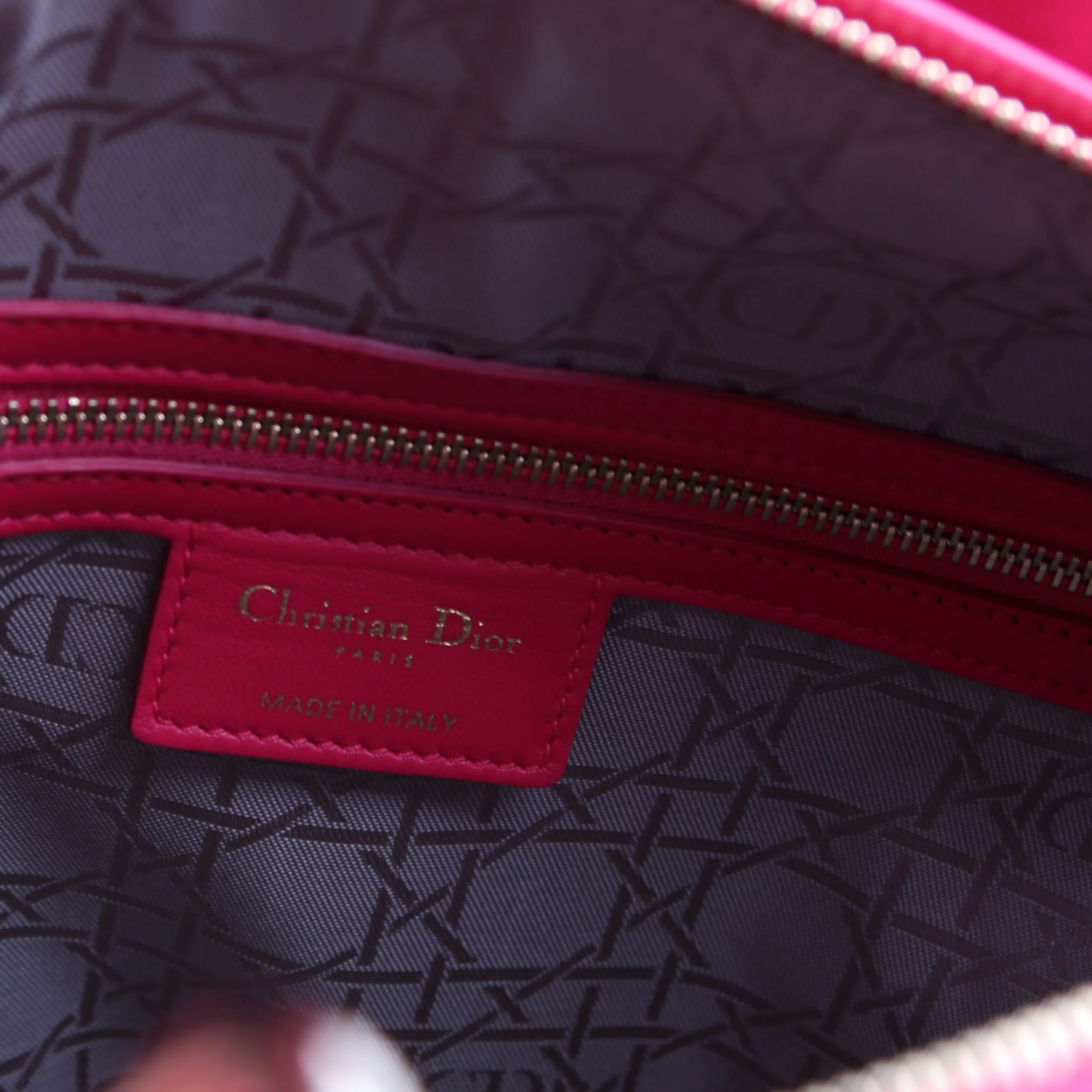 Lady Dior Large Lambskin Pink - Image 11