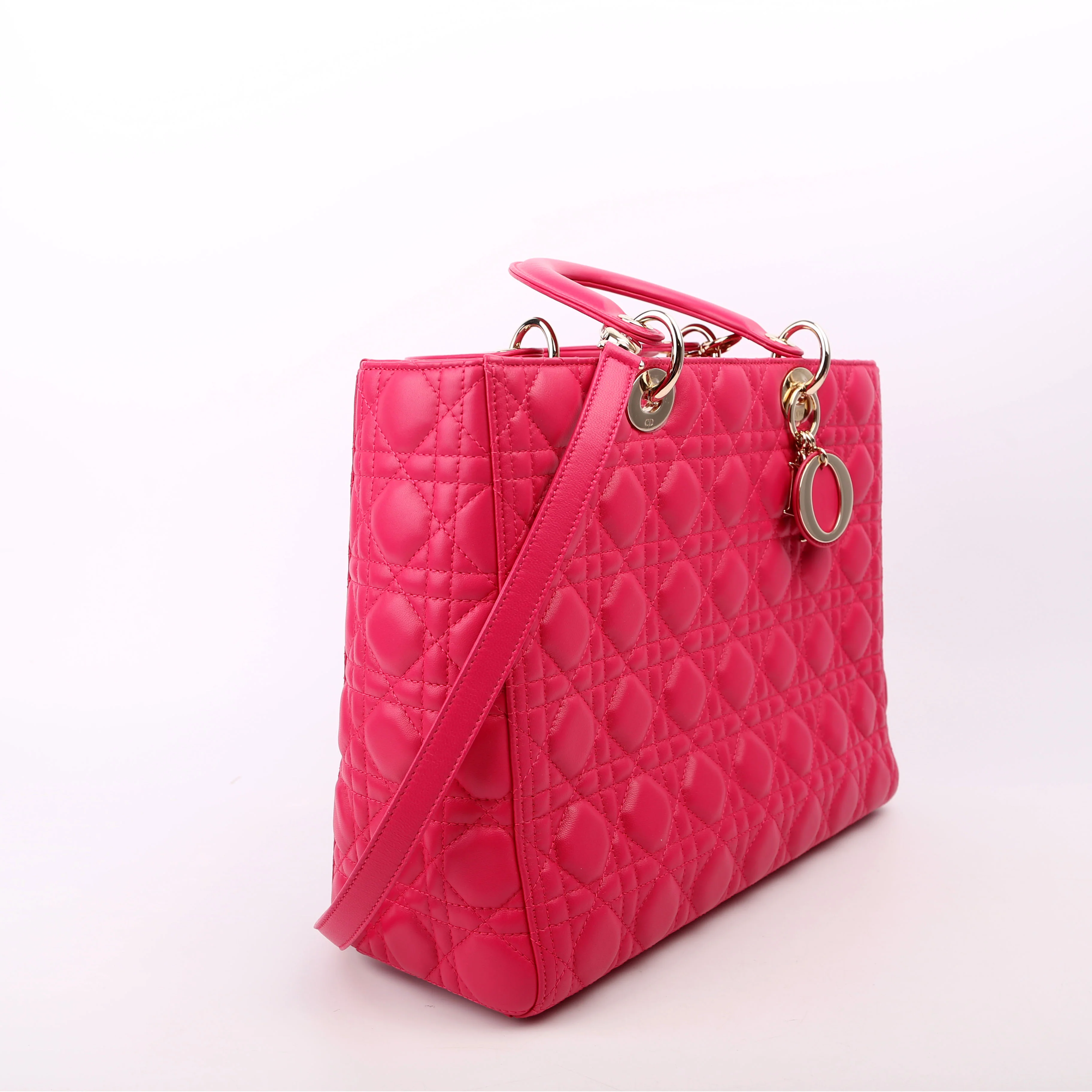 Lady Dior Large Lambskin Pink - Image 2