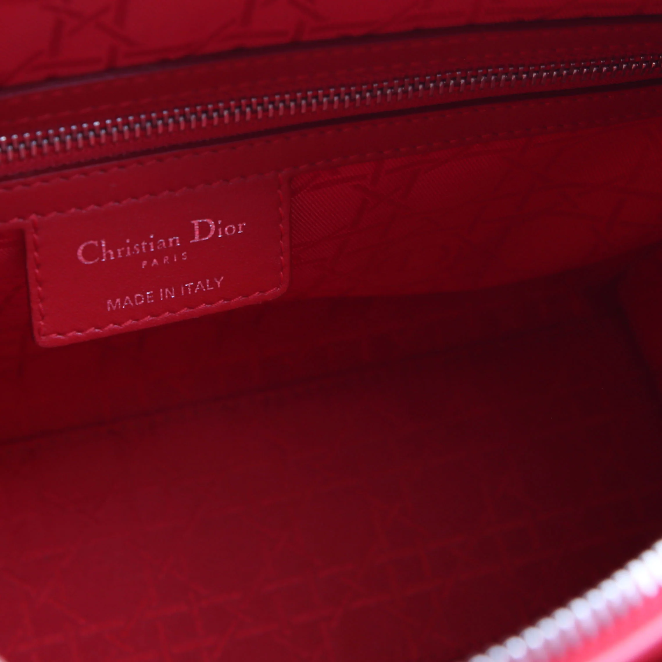 Lady Dior Large Lambskin Red - Image 17