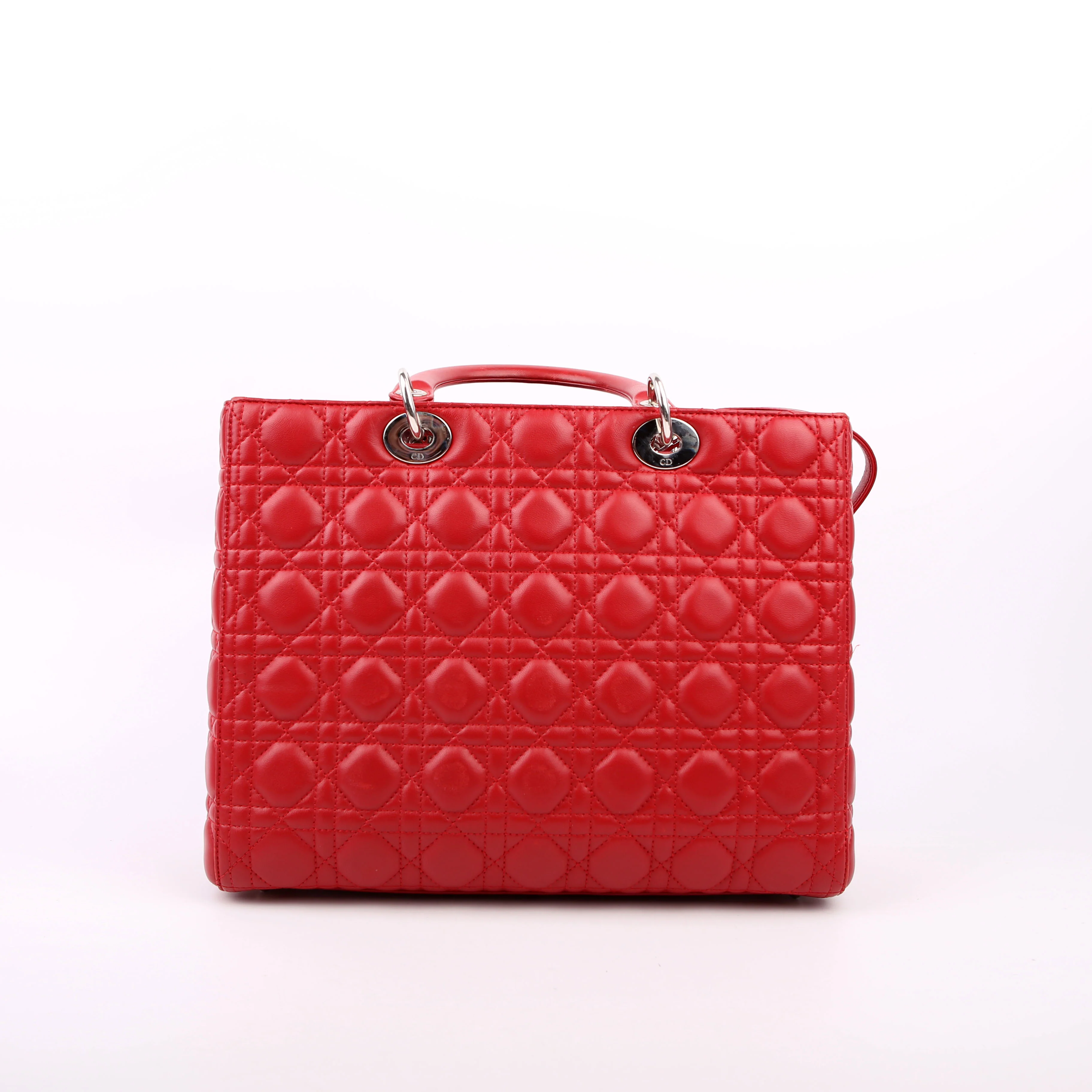 Lady Dior Large Lambskin Red - Image 3