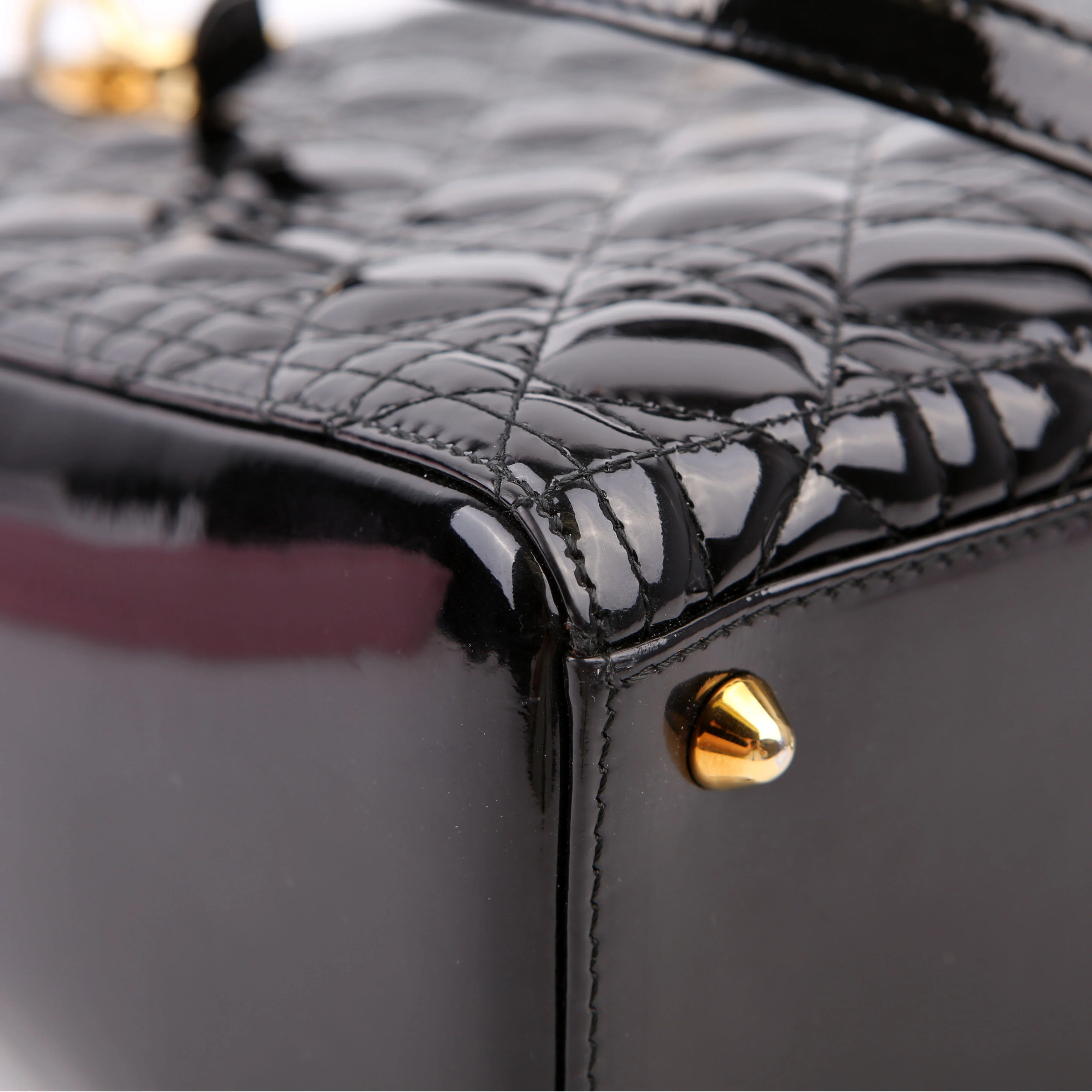 Lady Dior Large Patent Black - Image 5