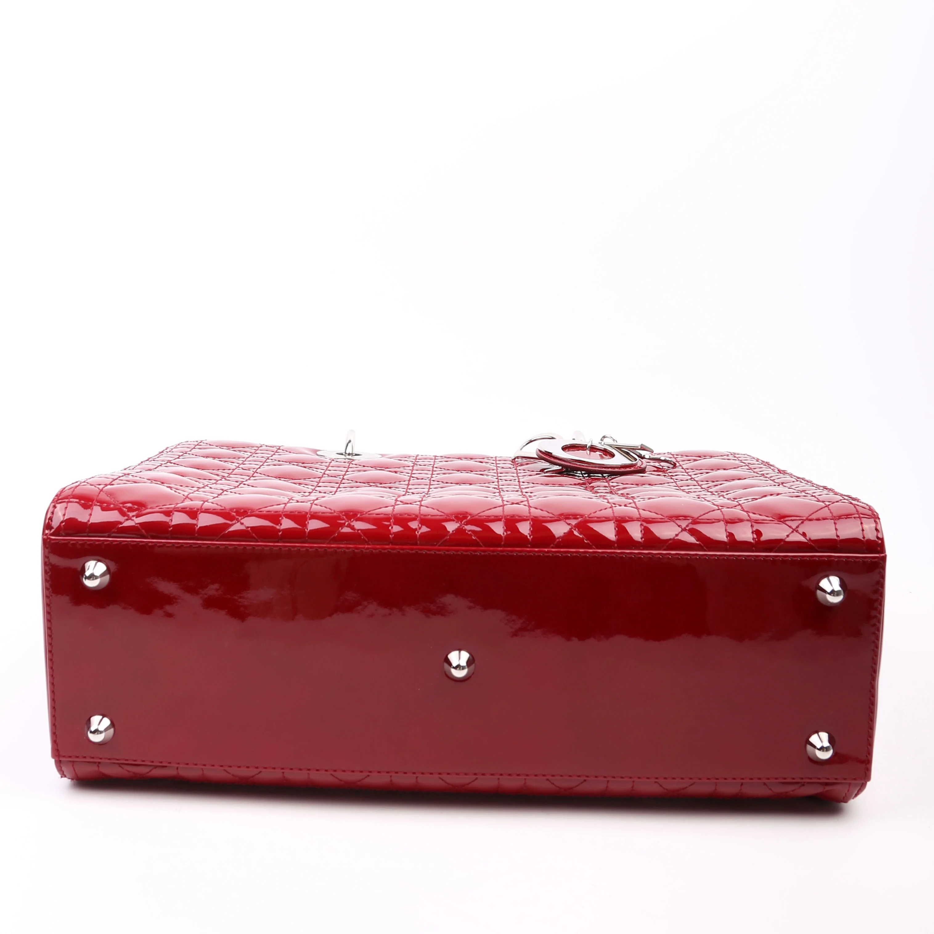 Lady Dior Large Patent Red - Image 4