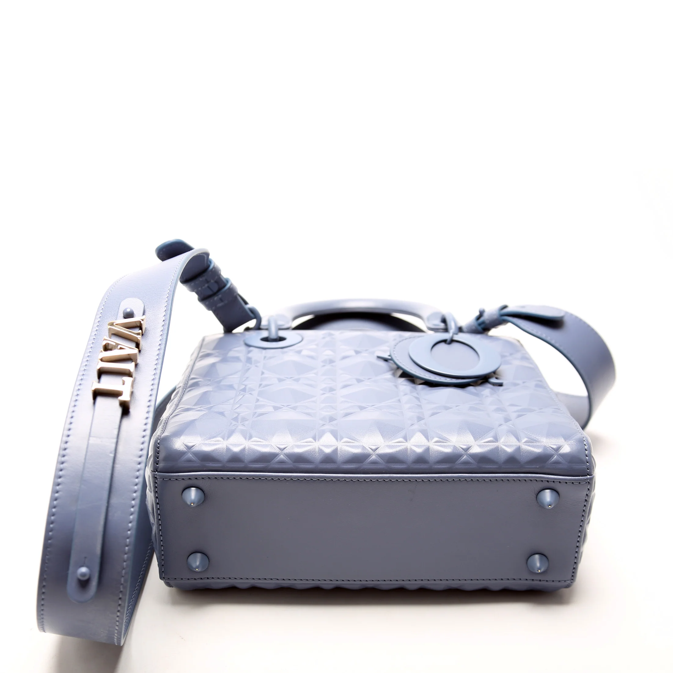 Lady Dior Medium Diamond Cannage Blue - Image 4