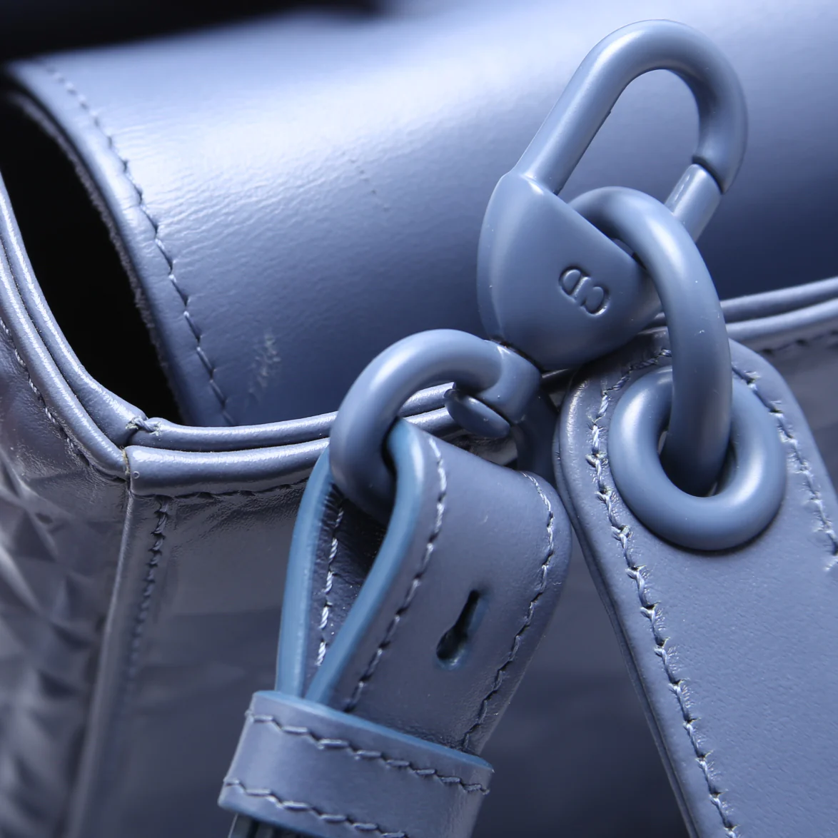 Lady Dior Medium Diamond Cannage Blue - Image 7
