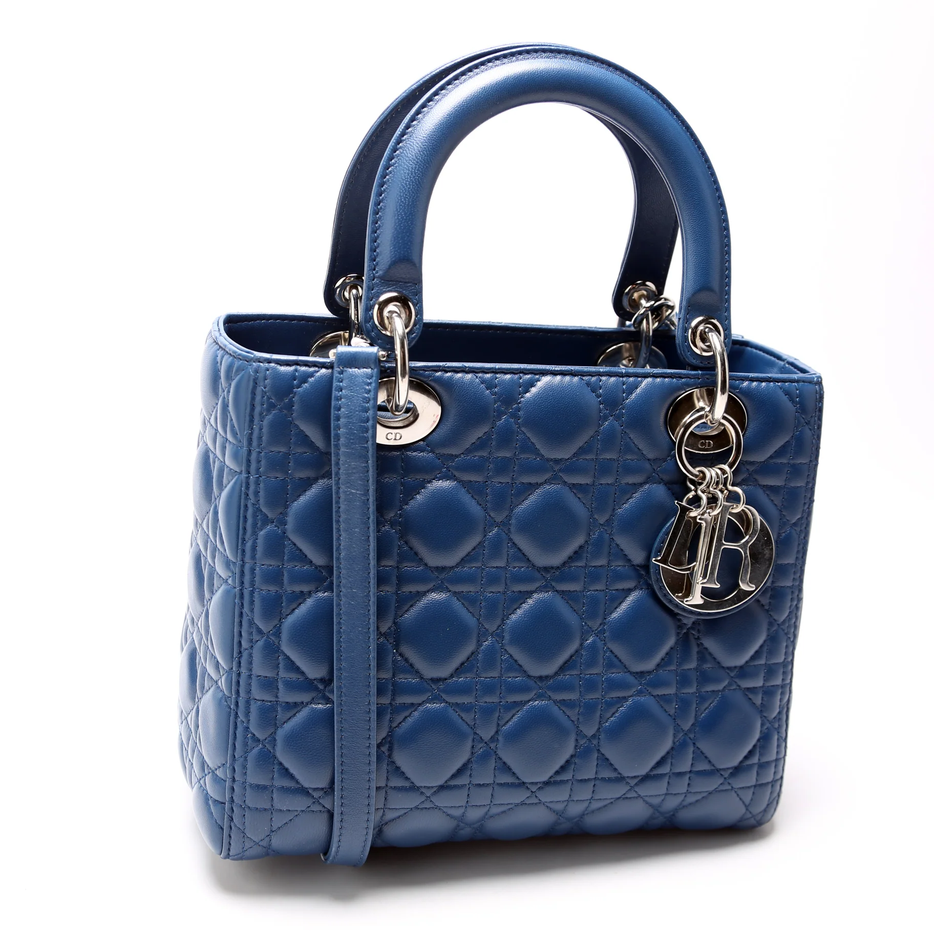 Lady Dior Medium Lambskin Blue - Image 2