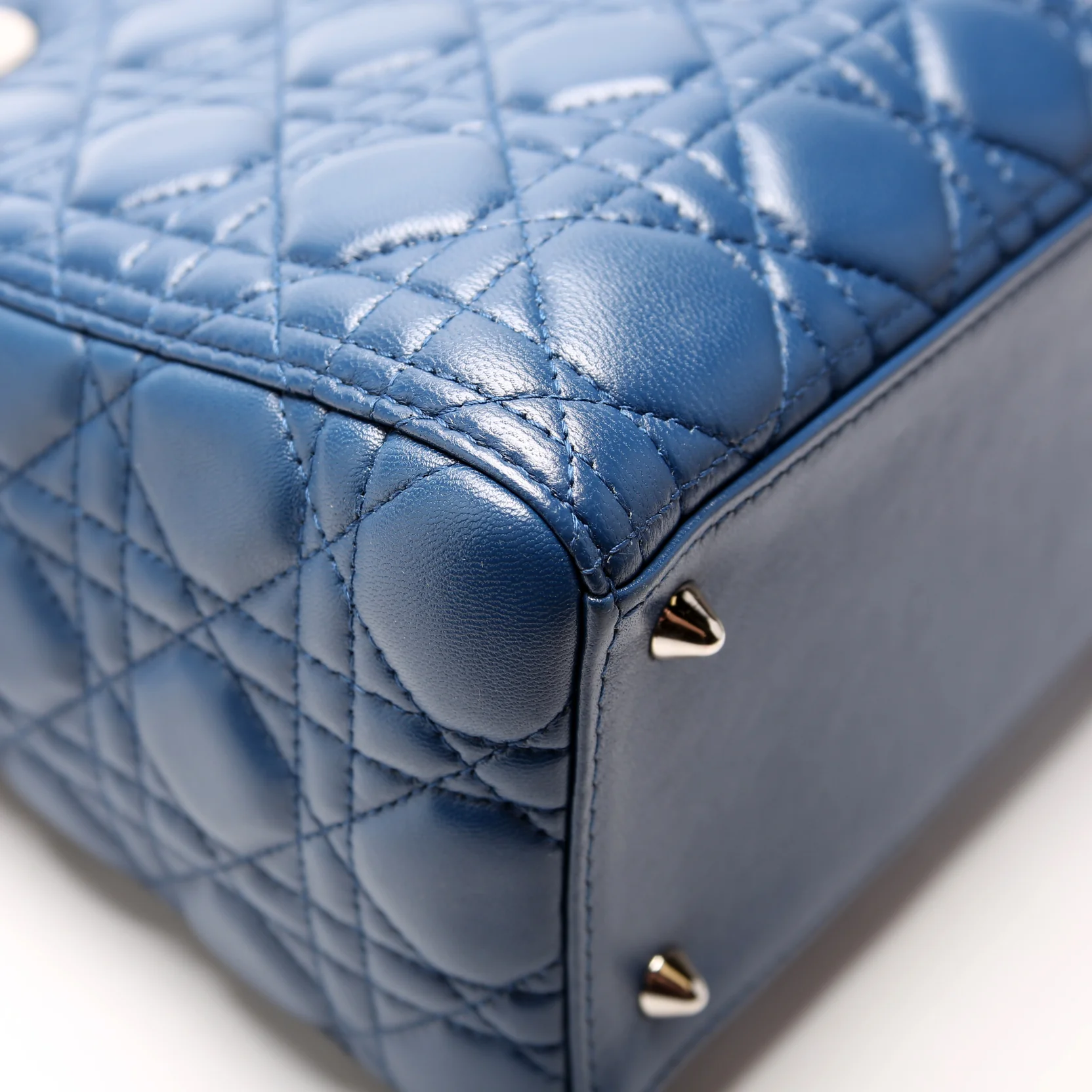 Lady Dior Medium Lambskin Blue - Image 5