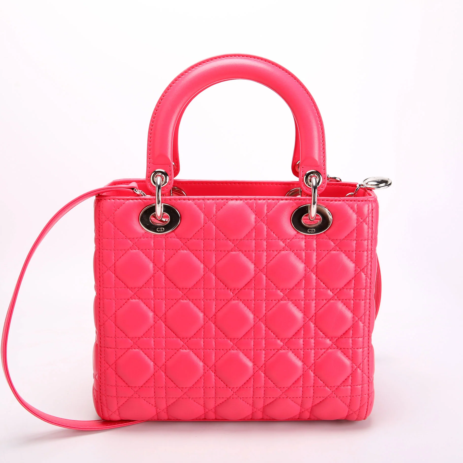 Lady Dior Medium Lambskin Pink - Image 3