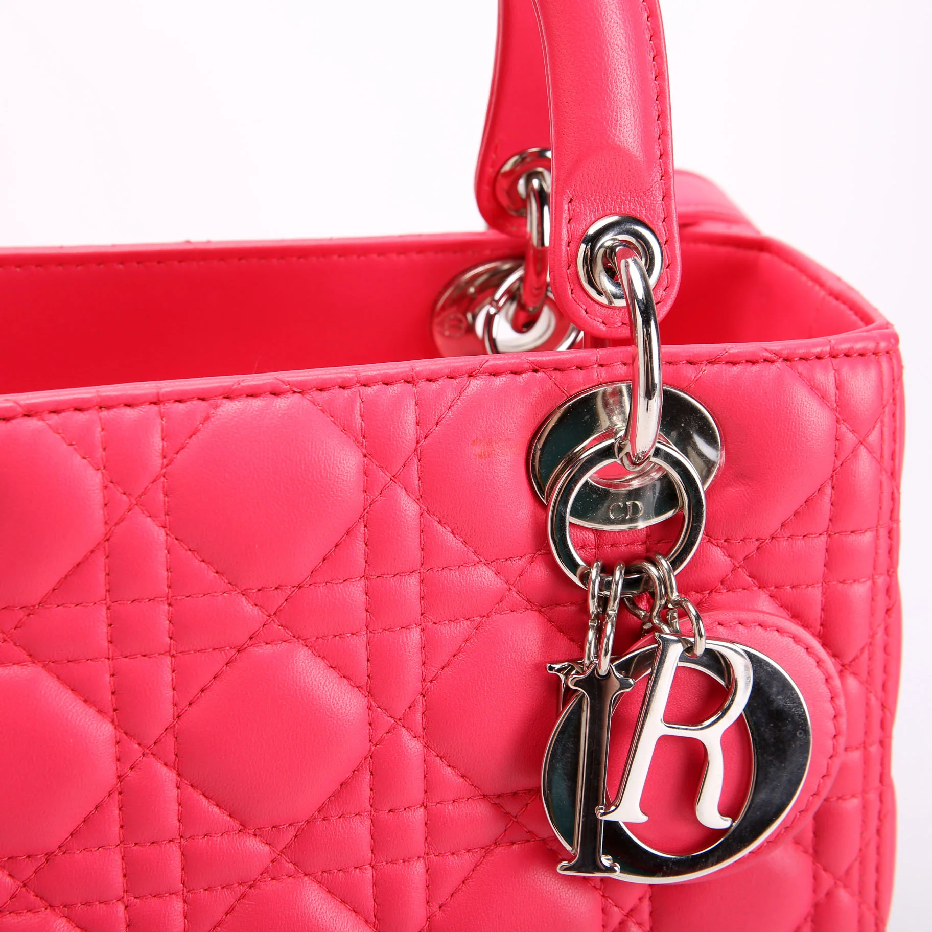 Lady Dior Medium Lambskin Pink - Image 7