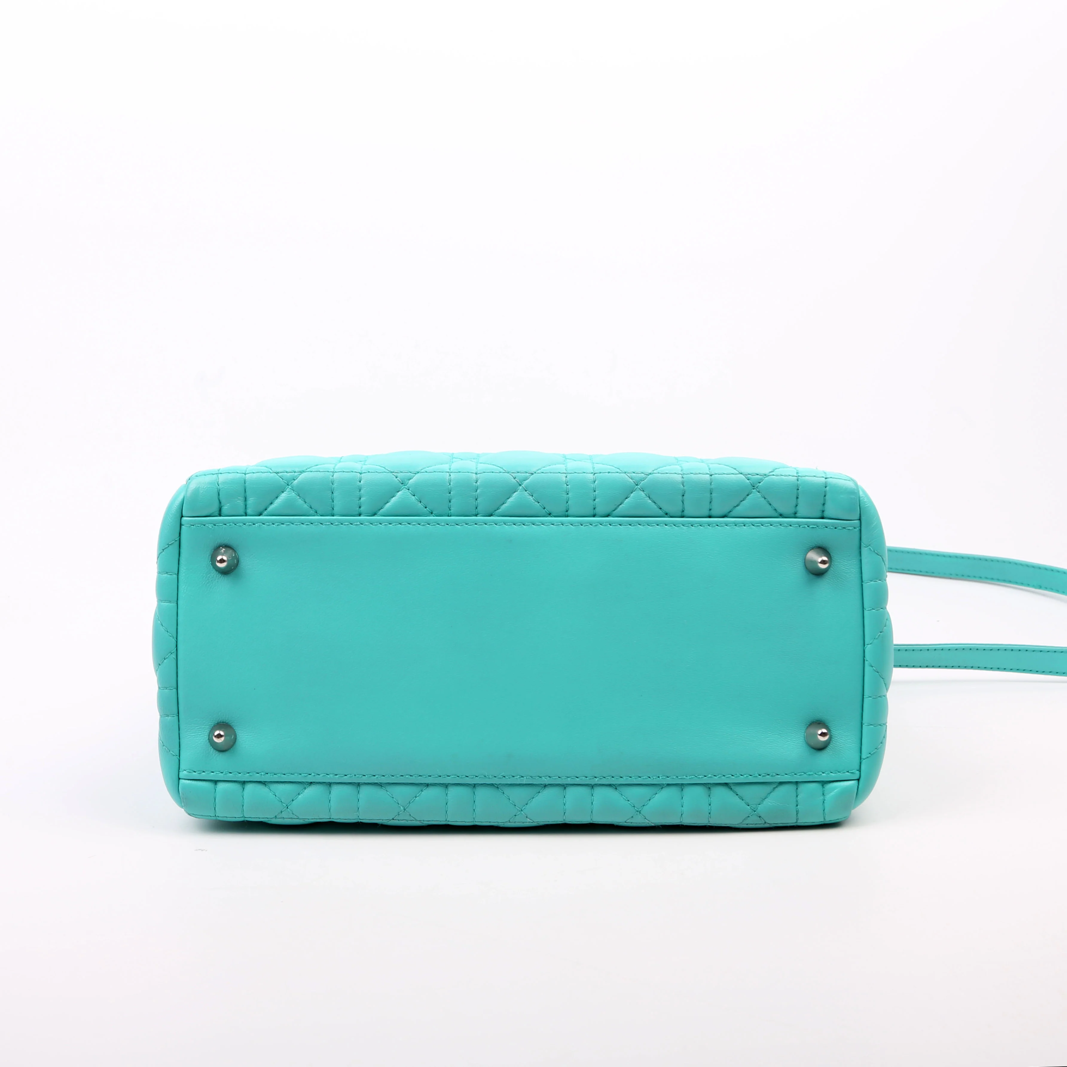 Lady Dior Medium Lambskin Teal - Image 4