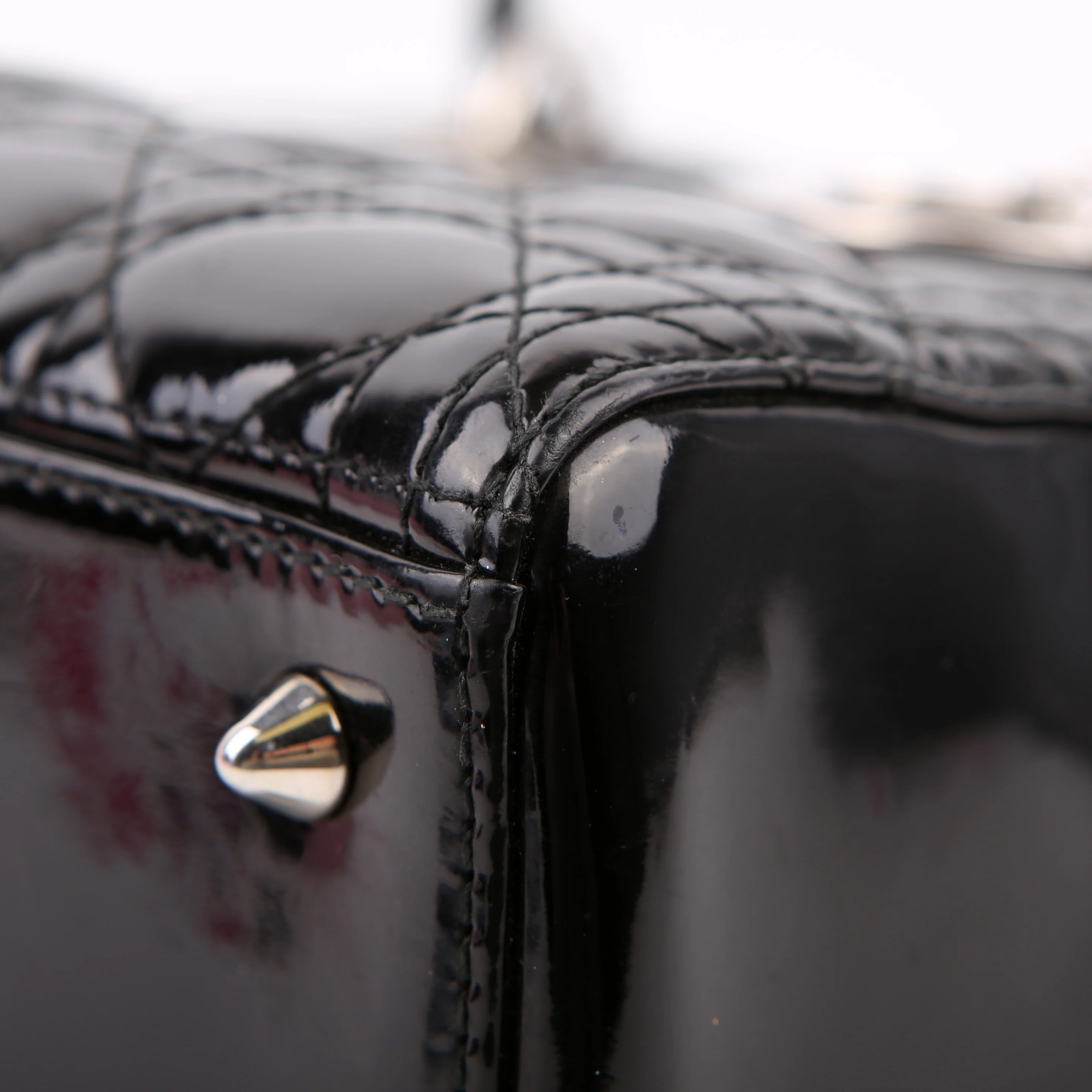 Lady Dior Medium Patent Black - Image 6