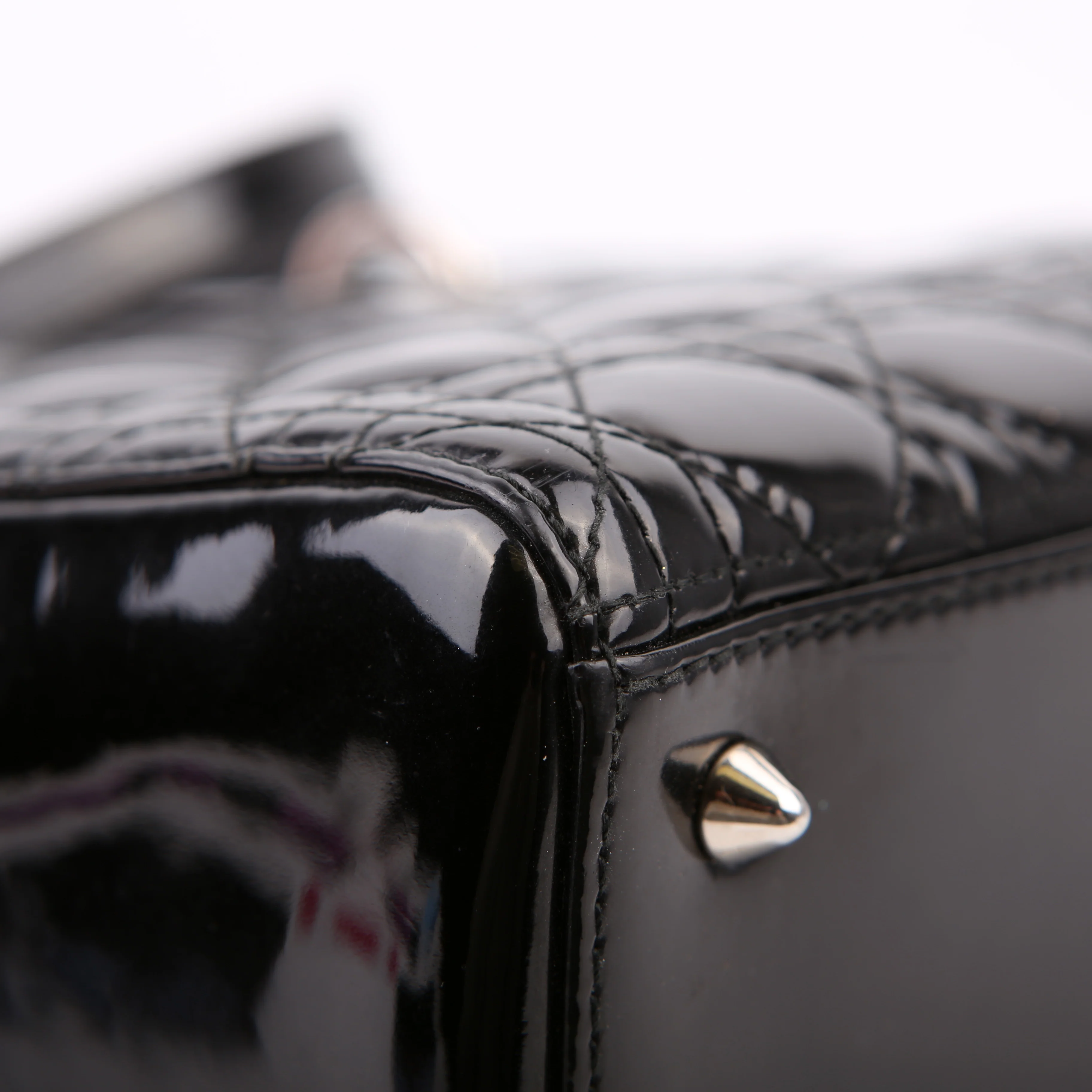 Lady Dior Medium Patent Black - Image 7