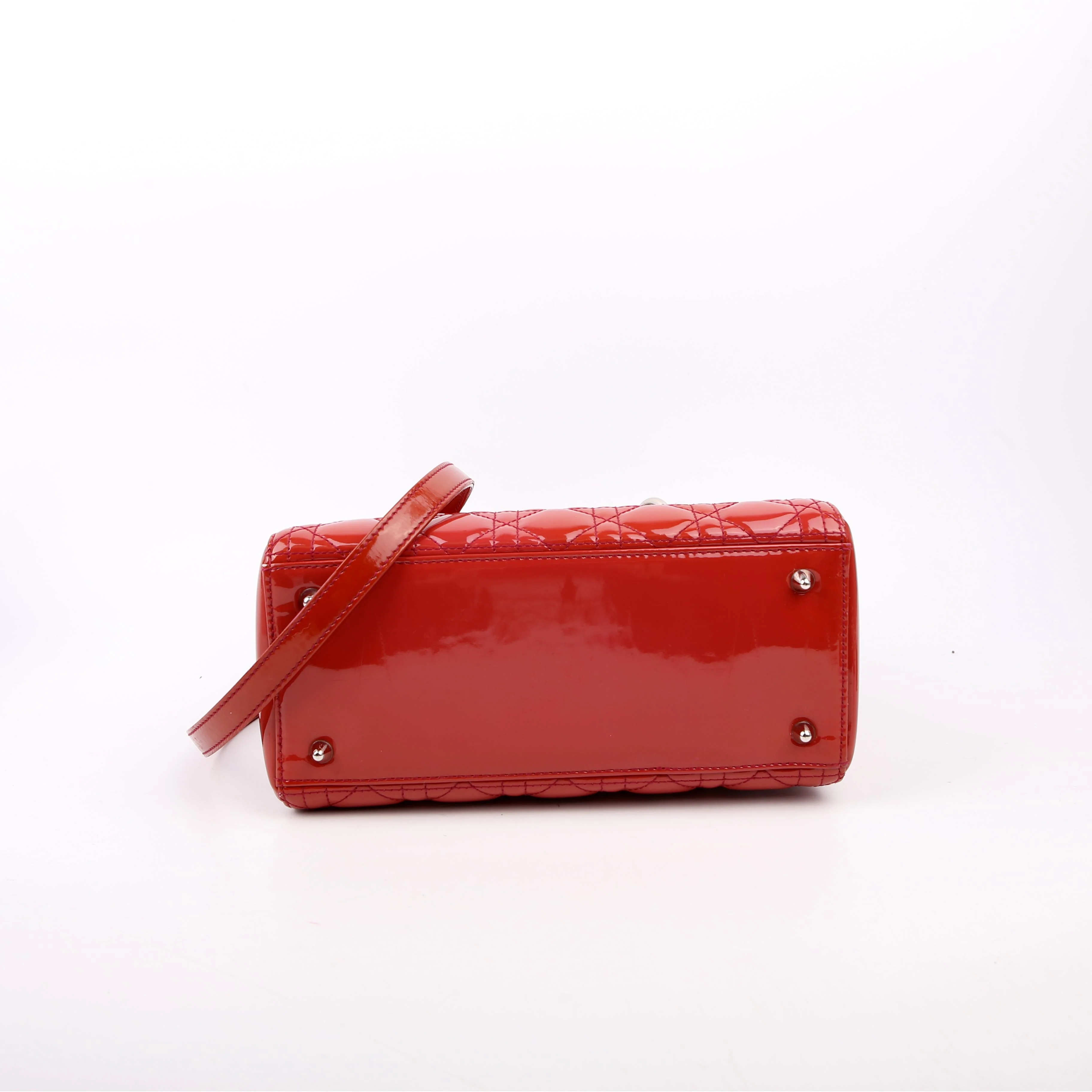 Lady Dior Medium Patent Red - Image 4