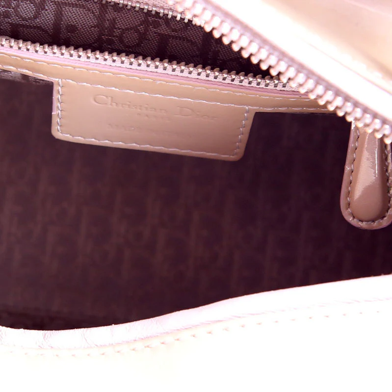 Lady Dior Medium Patent Taupe - Image 8