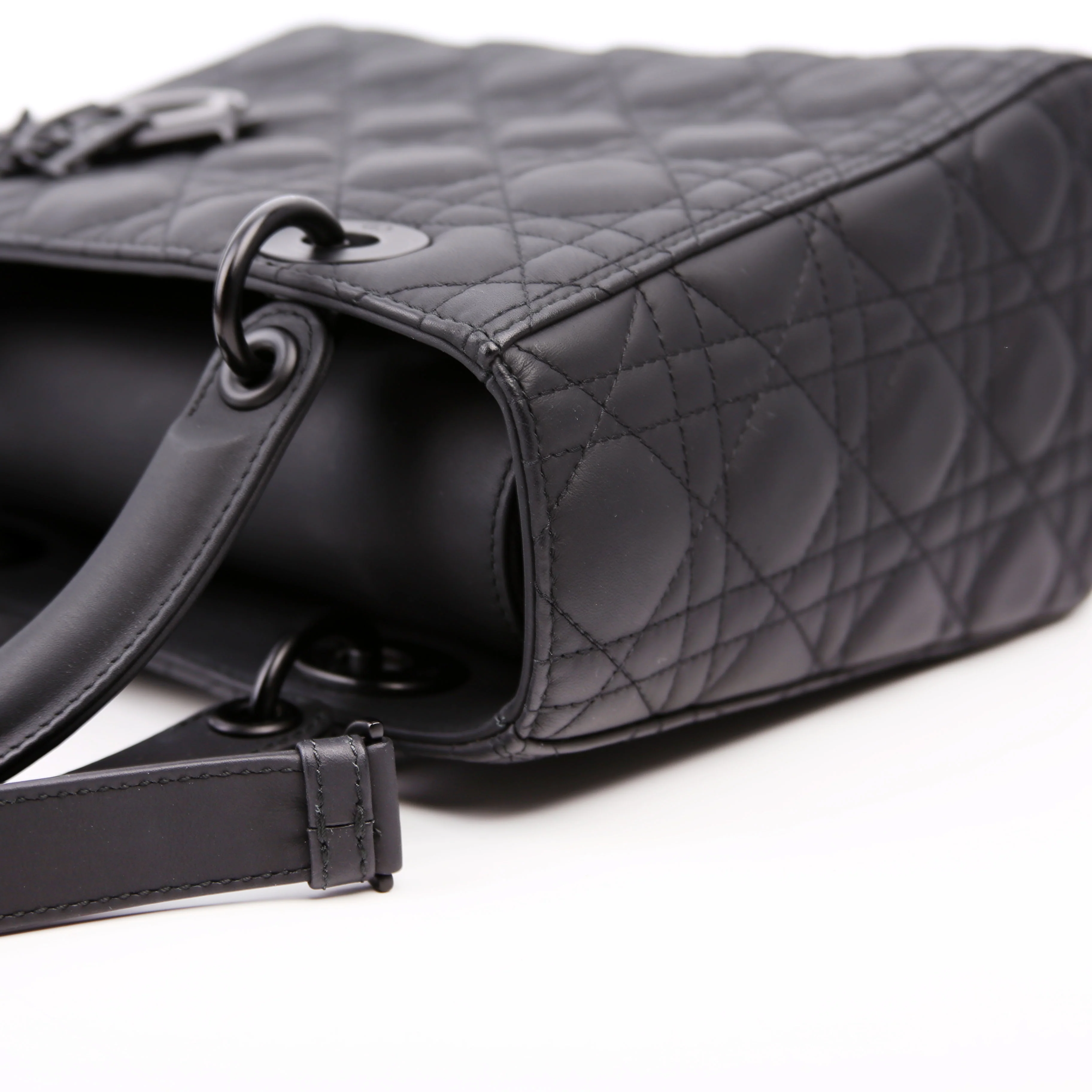 Lady Dior Medium Ultra Matte Black - Image 11