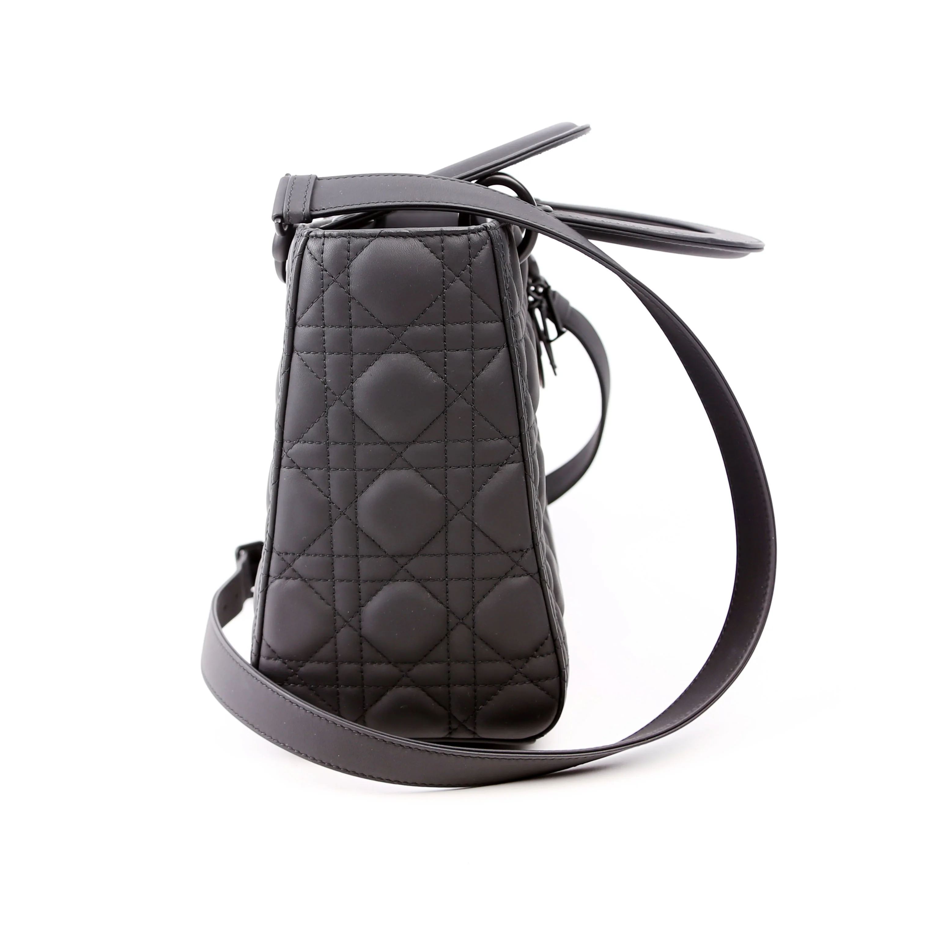 Lady Dior Medium Ultra Matte Black - Image 3