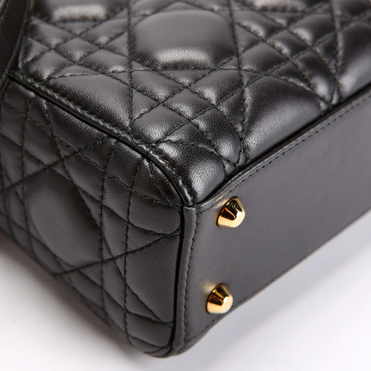 Lady Dior Mini Lambskin Black - Image 5
