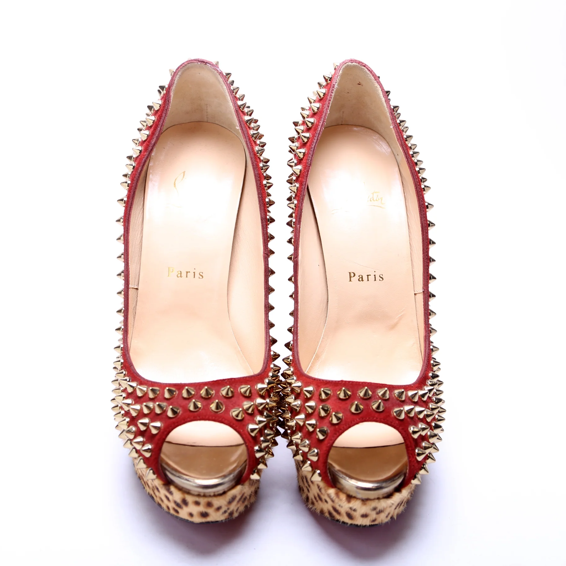 Lady Peep Spikes 150MM Suede/Pony Hair Size 39.5 - Image 2