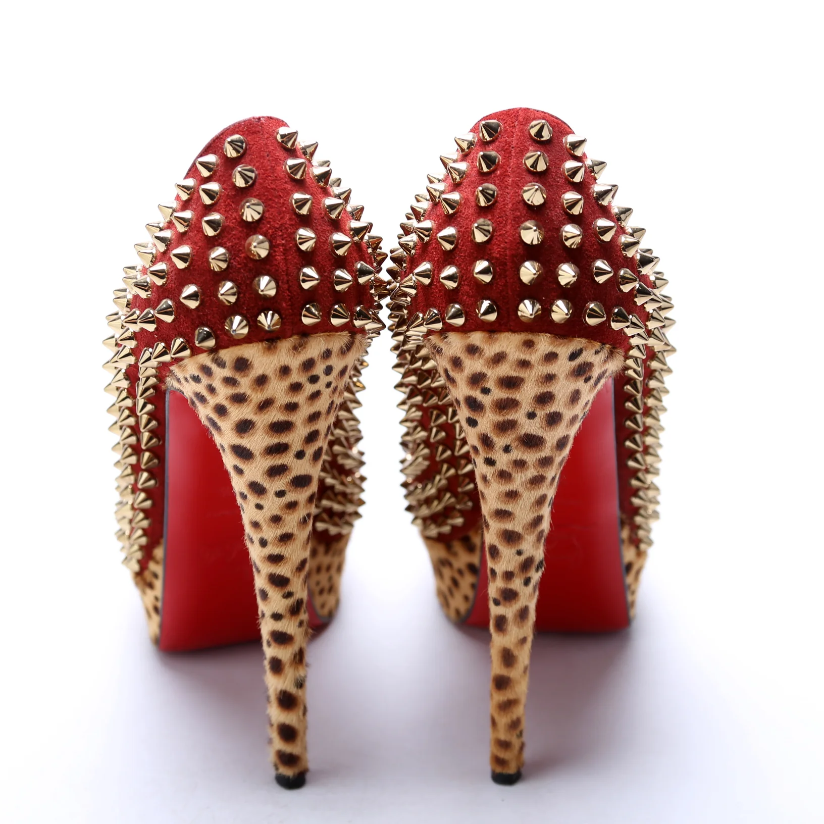 Lady Peep Spikes 150MM Suede/Pony Hair Size 39.5 - Image 4