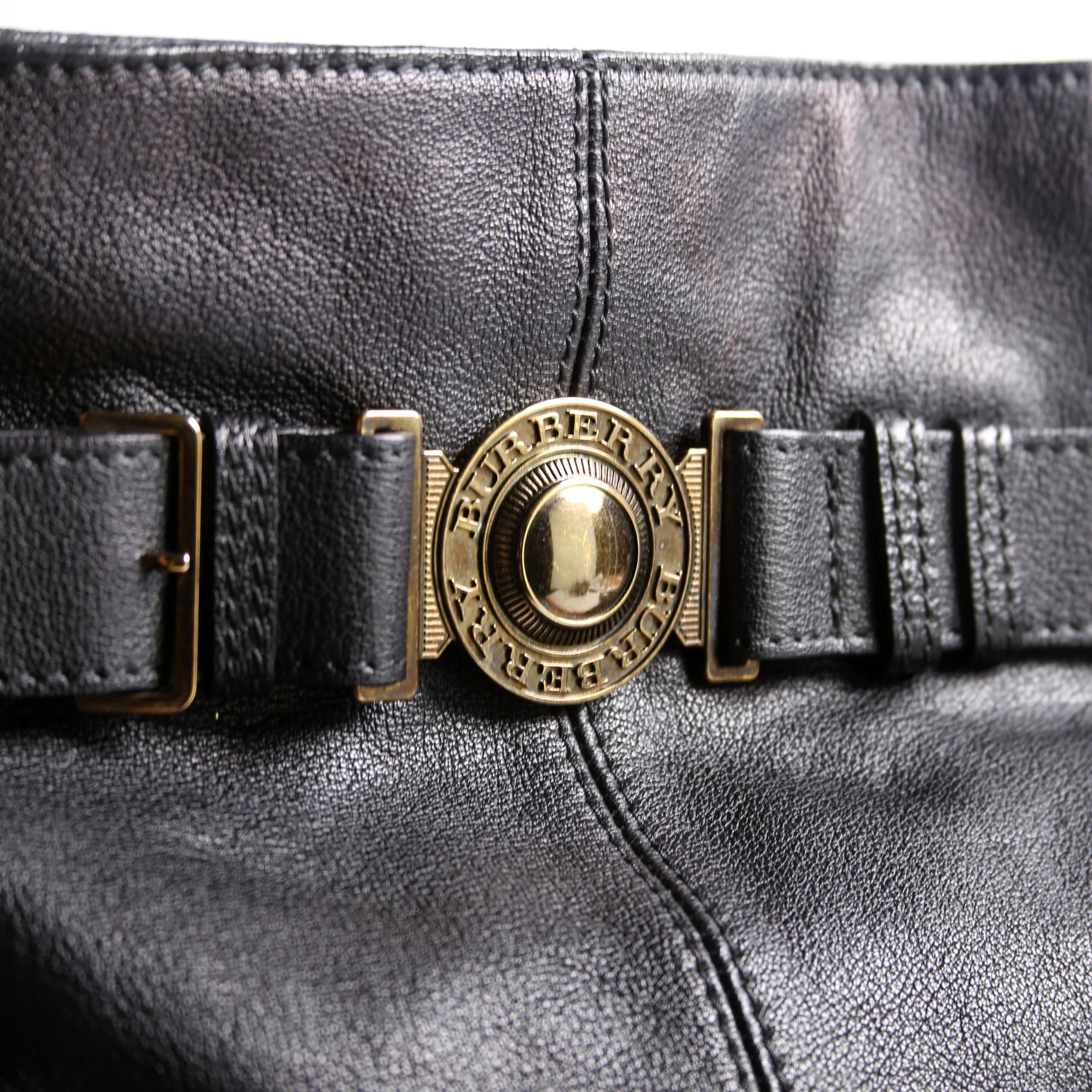 Lambert Leather Belted Hobo Black - Image 10