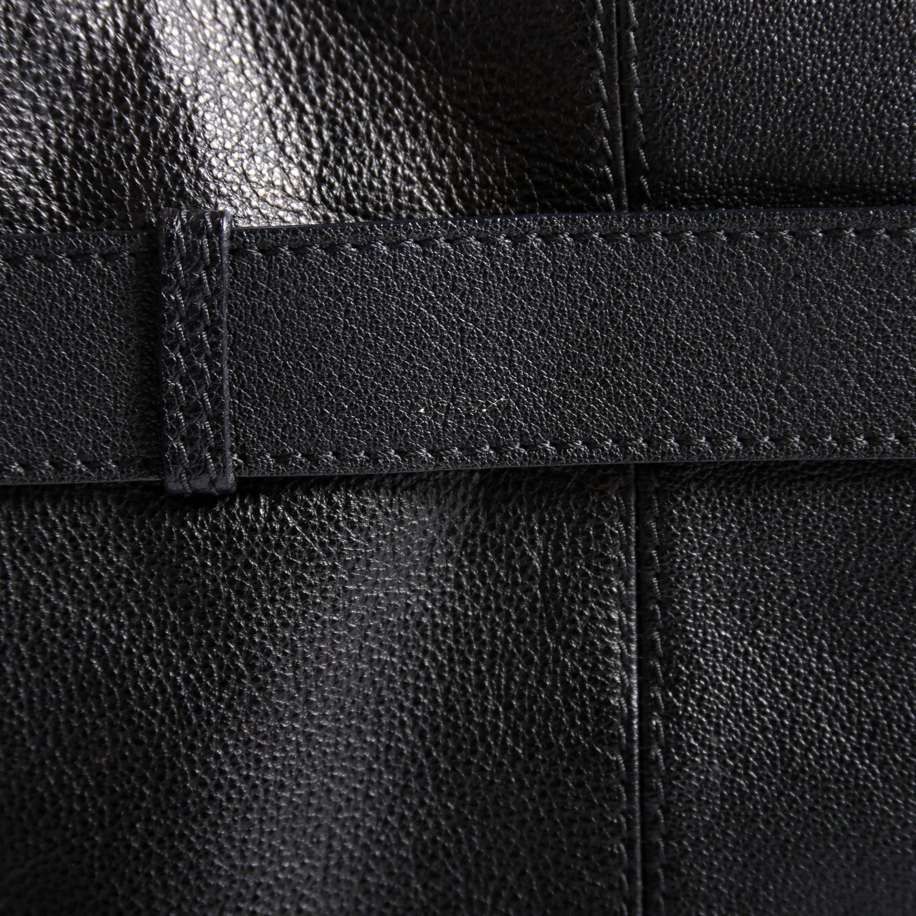 Lambert Leather Belted Hobo Black - Image 13