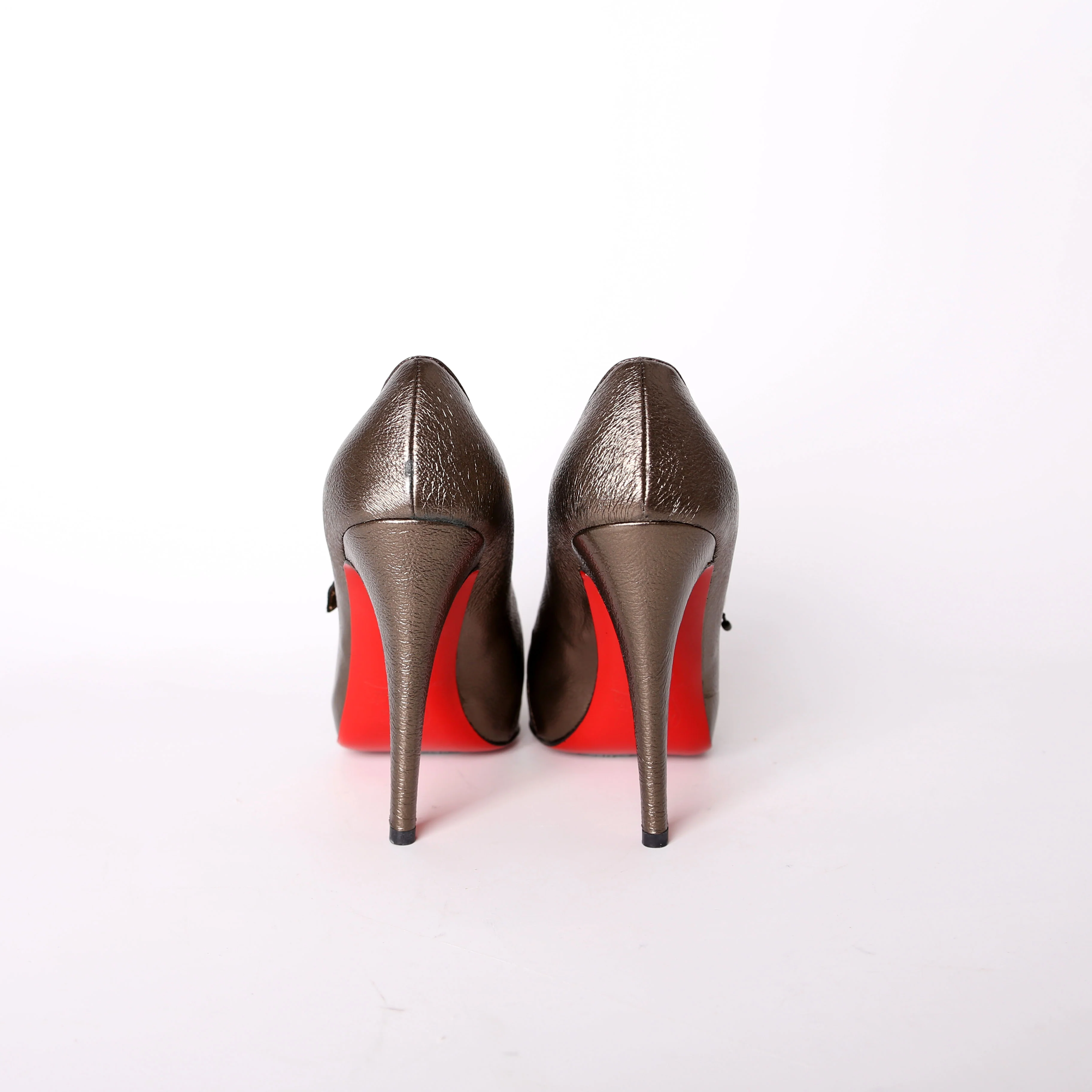 Lapono 120MM Crinkled Leather Pumps Size 36 - Image 4