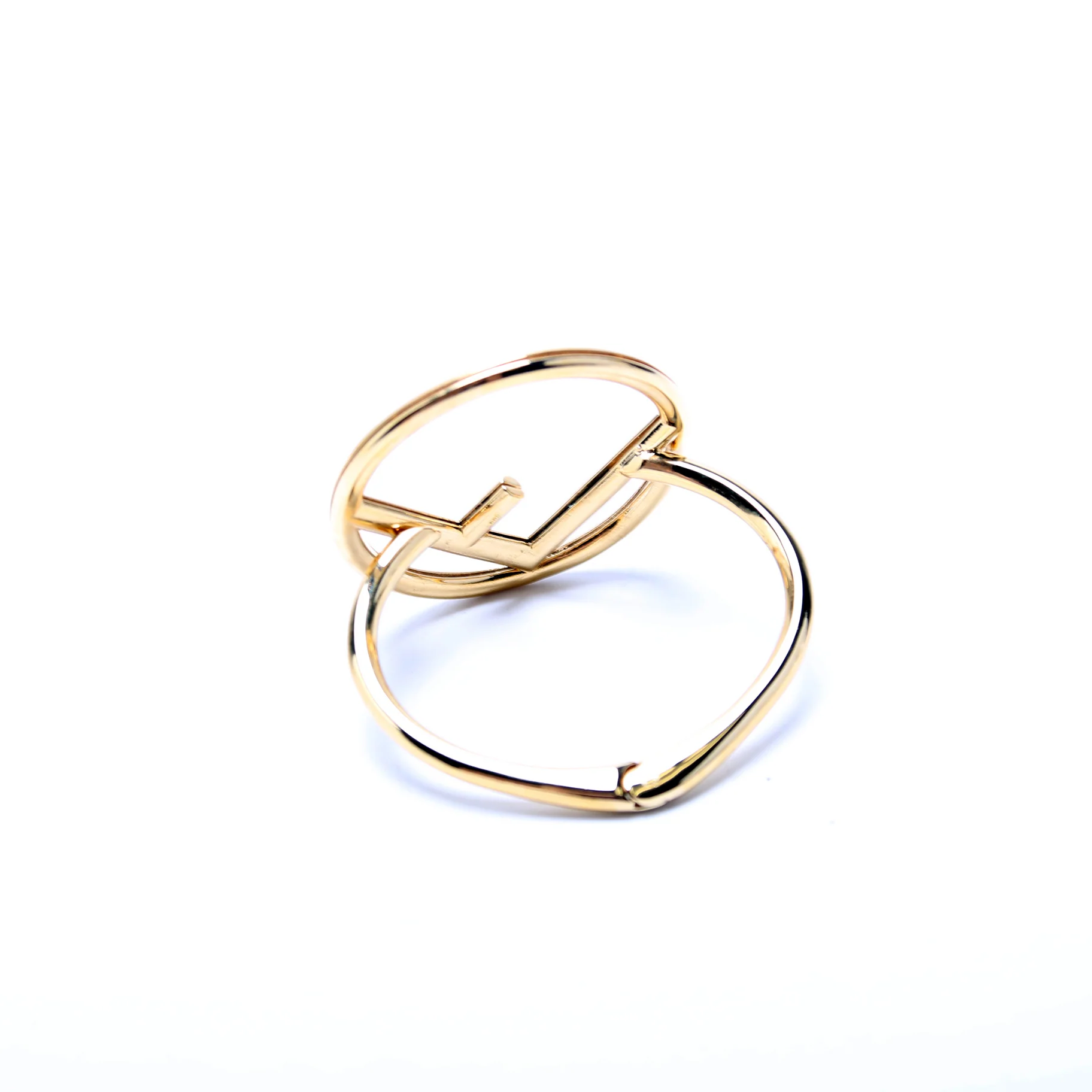 Large F Is Fendi Hinge Bracelet - Image 4