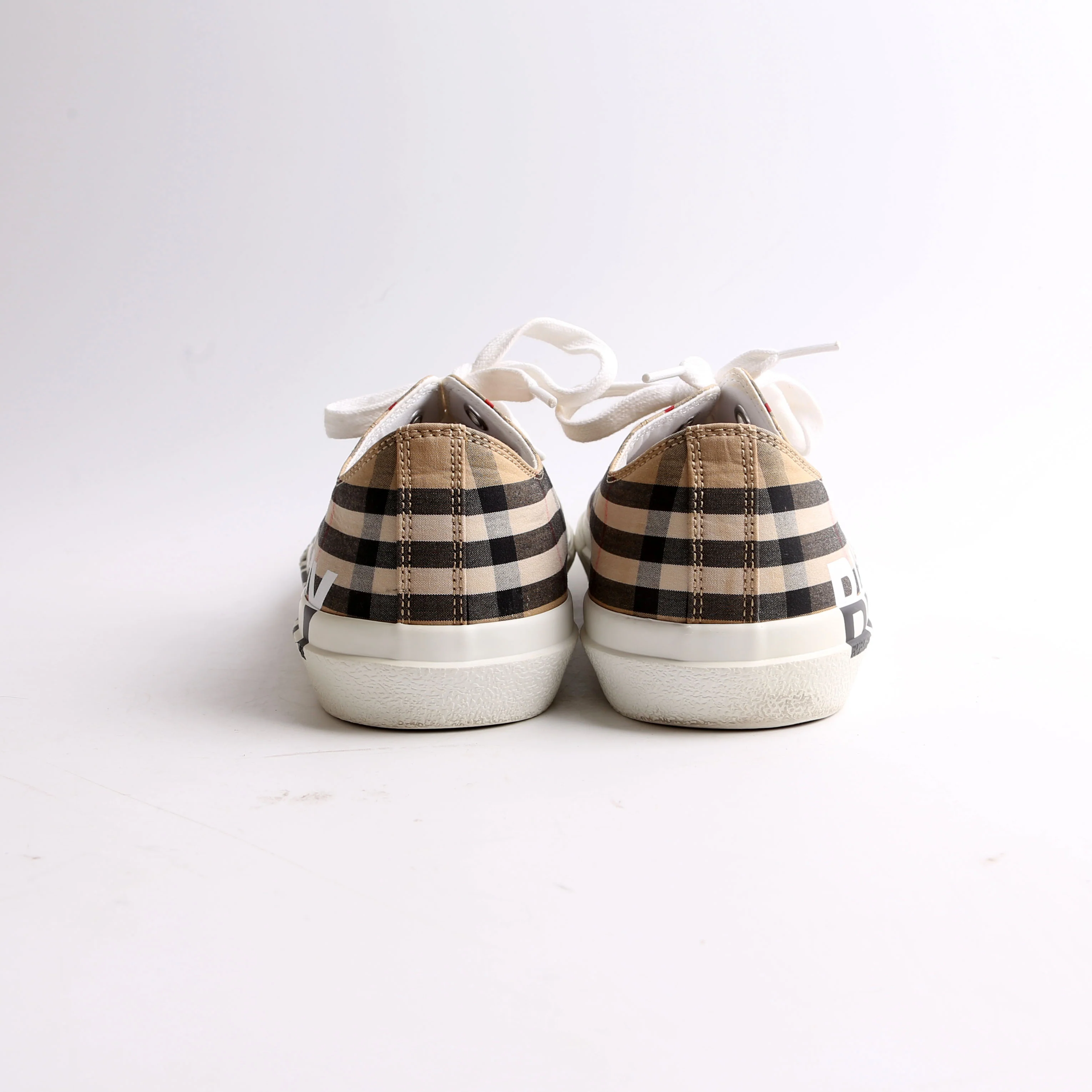 Larkhall Logo Vintage Check Sneakers Size 40.5 - Image 3