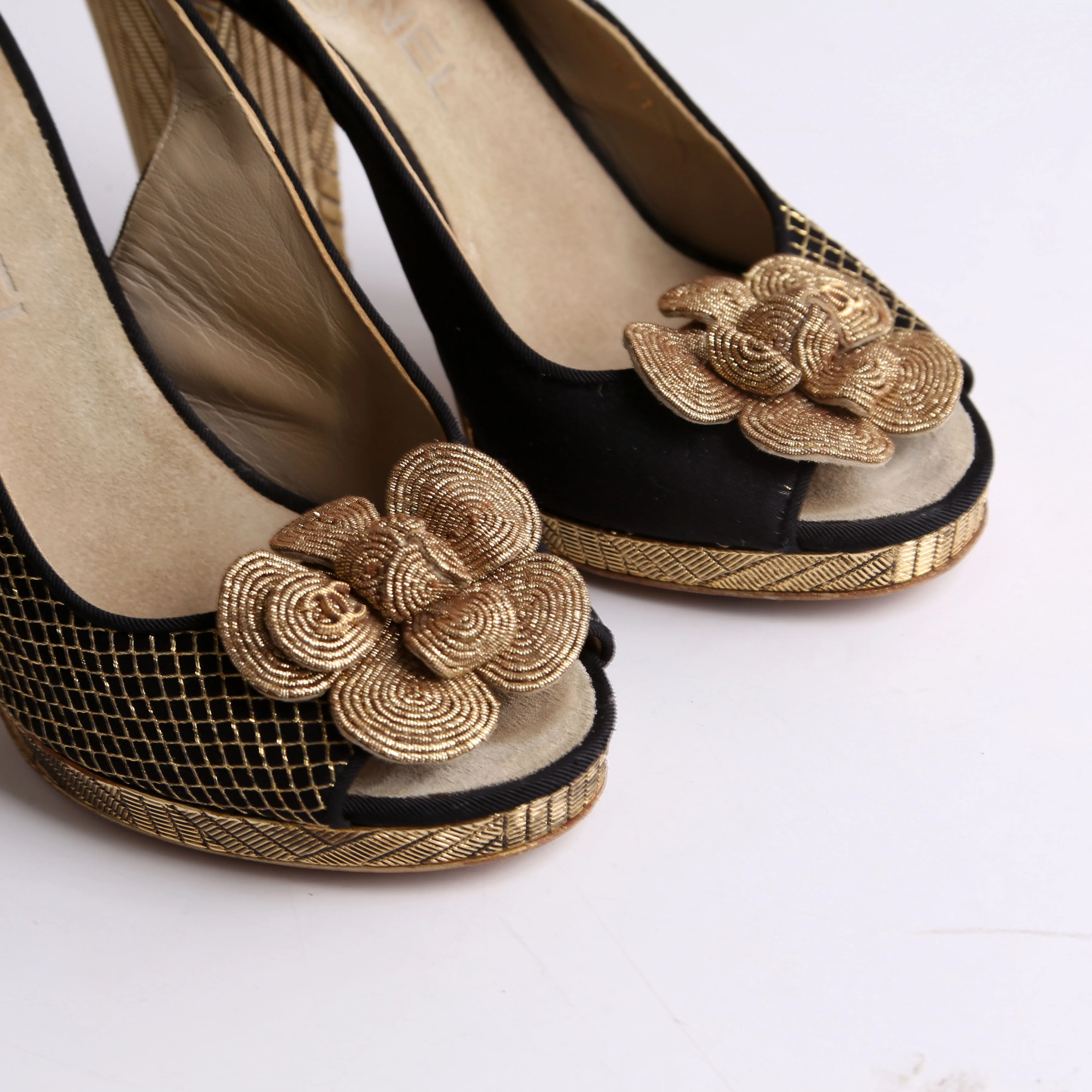 Latice Camellia Slingback Pumps Size 37 - Image 7