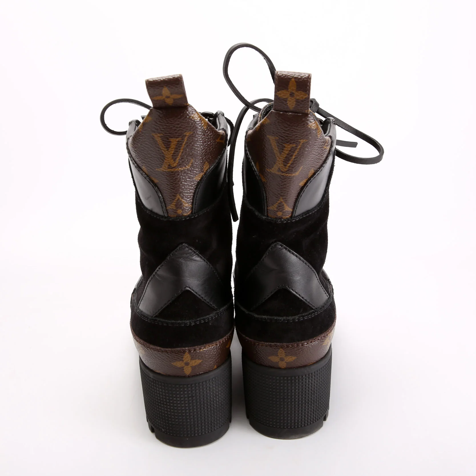 Laureate Desert Combat Boots Size 36 Black/Brown - Image 5