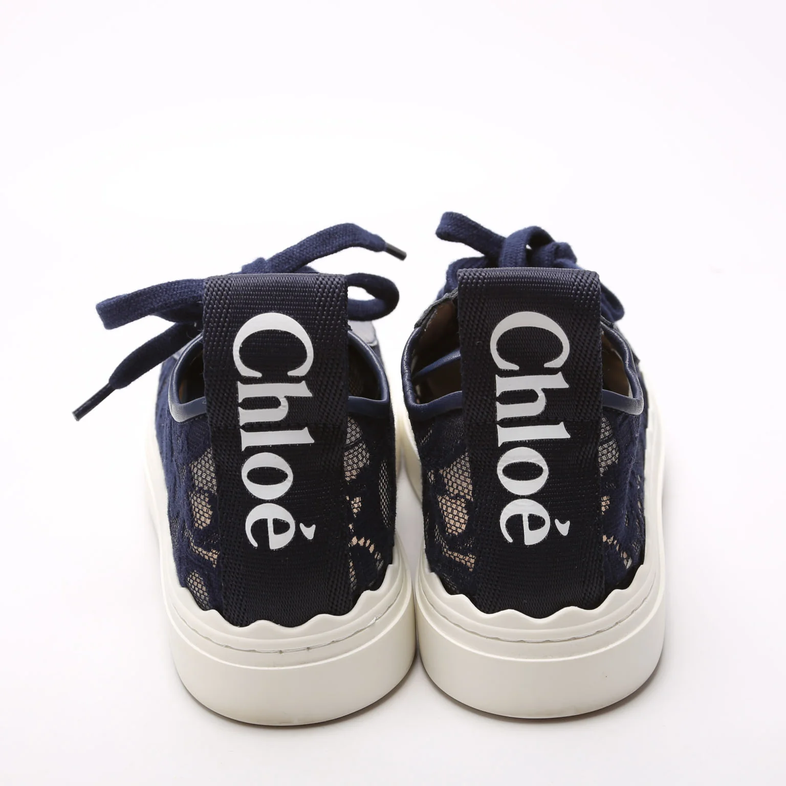 Lauren Lace Sneakers Size 38 Navy - Image 4
