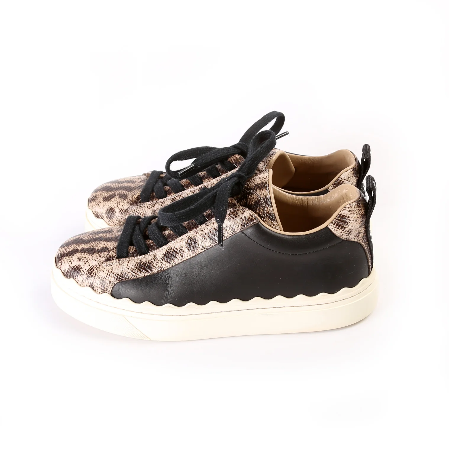 Lauren Leather Sneakers Size 37 - Image 3