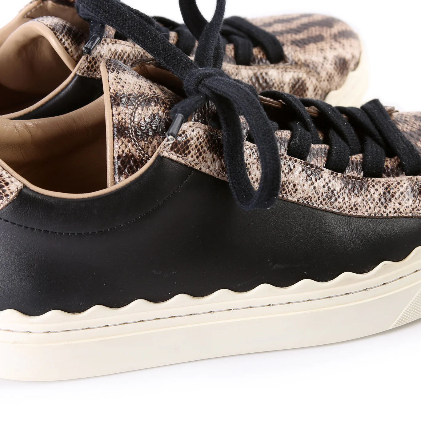 Lauren Leather Sneakers Size 37 - Image 9